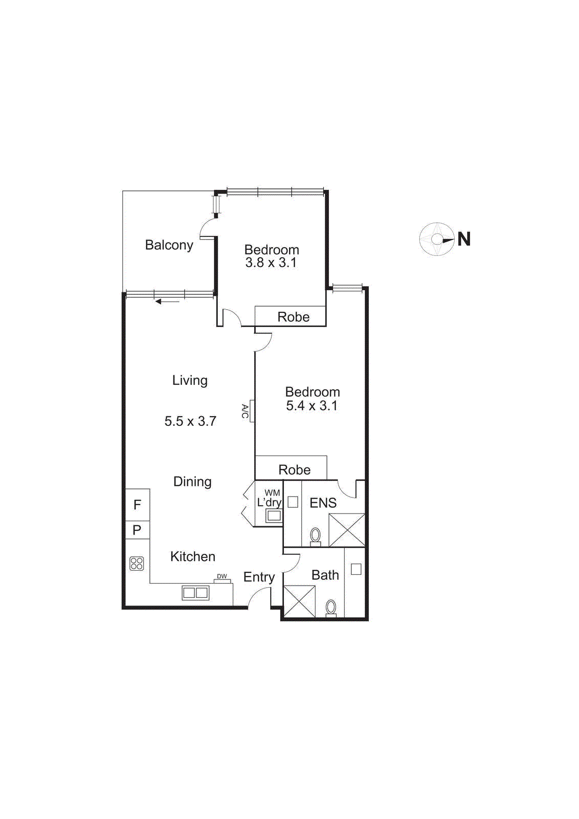 602/11 Central Avenue, Moorabbin VIC 3189 - Floorplan