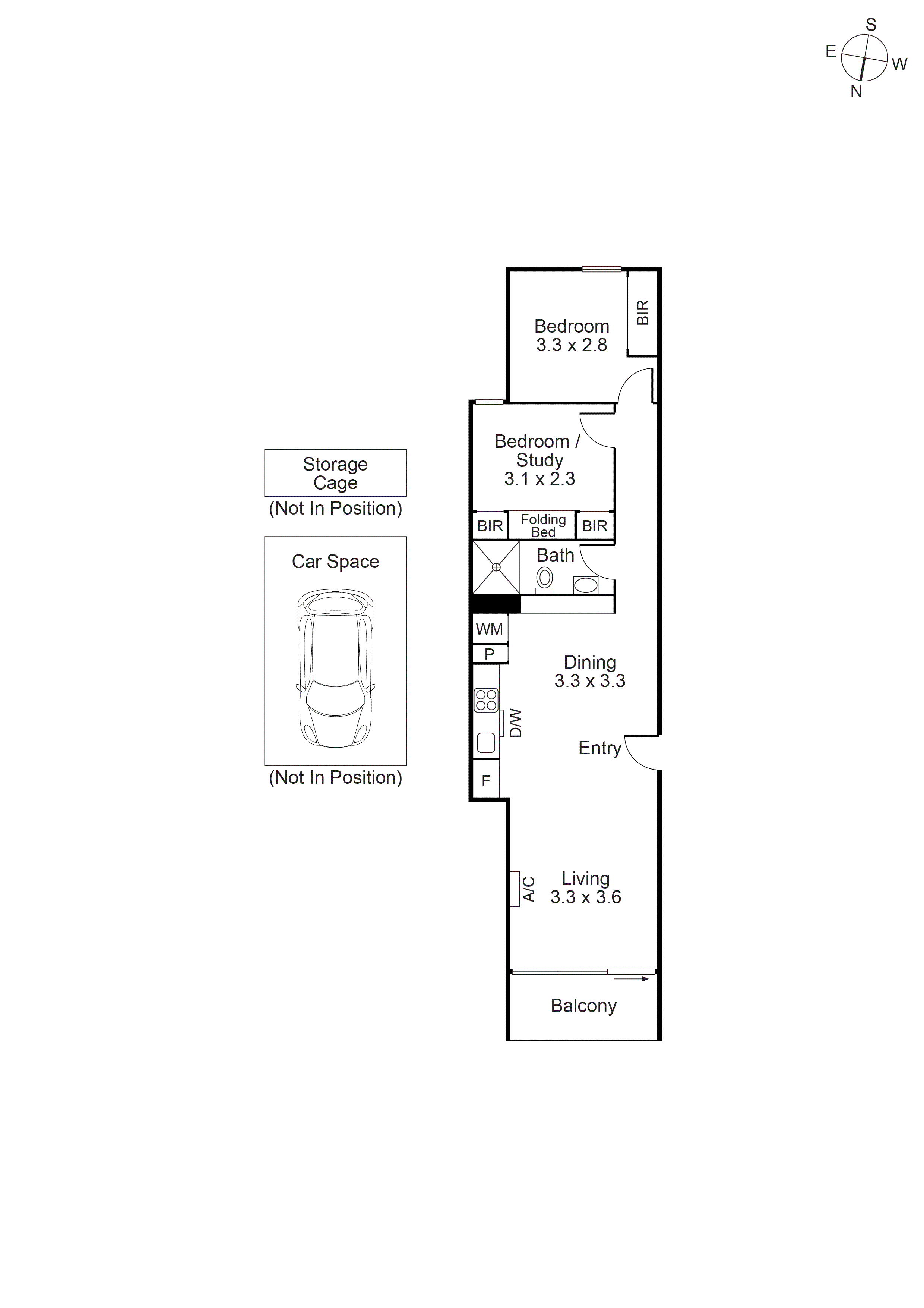 602/32 Bray Street, South Yarra VIC 3141 - Floorplan