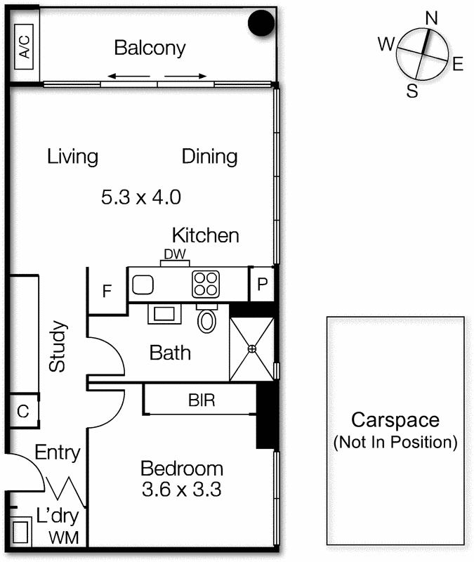 602/70 Queens Road, Melbourne VIC 3004 - Floorplan
