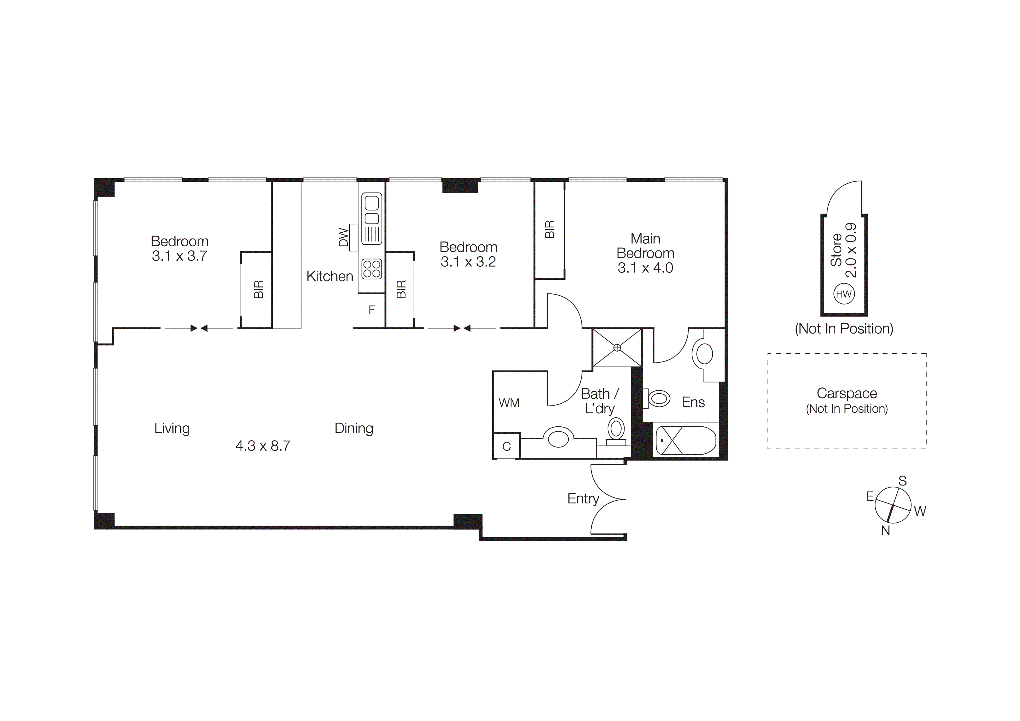 603/442 St Kilda Road, Melbourne VIC 3004 - Floorplan