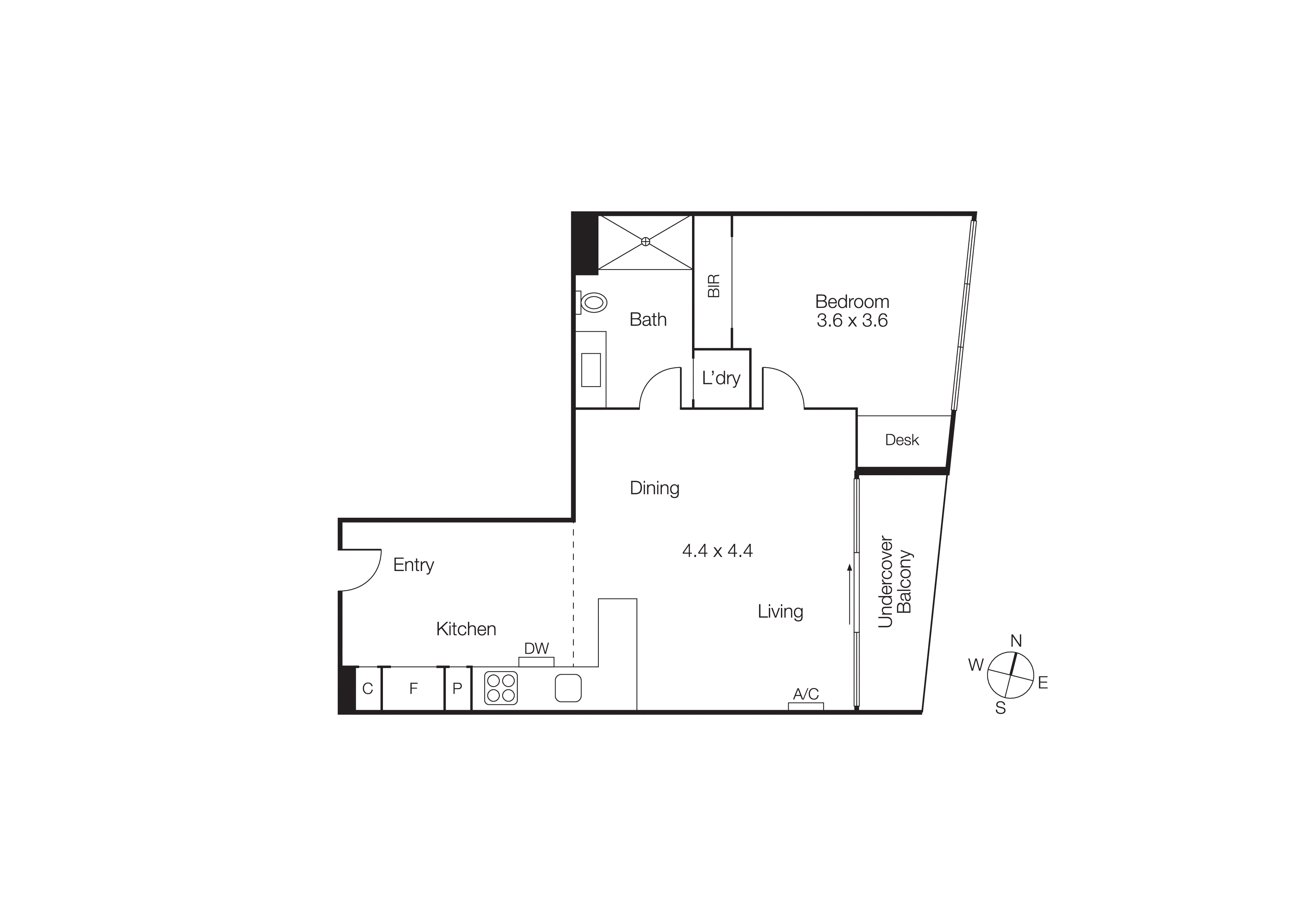 604/3-5 St Kilda Road, St Kilda VIC 3182 - Floorplan