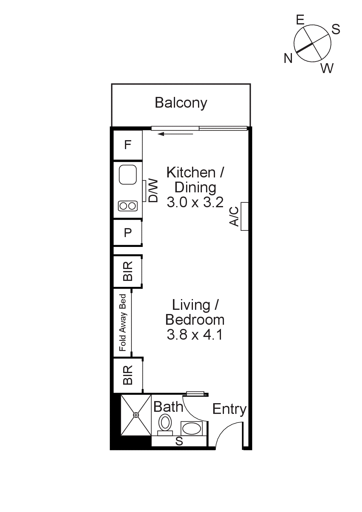 604/32 Bray Street, South Yarra VIC 3141 - Floorplan