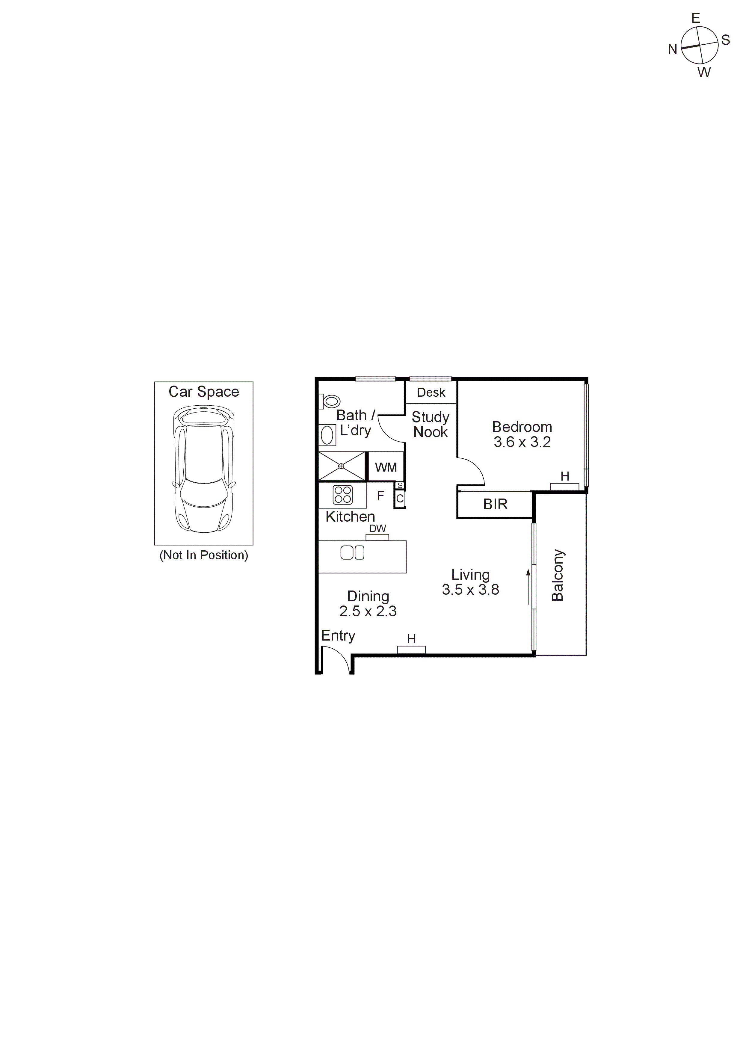 604/9 Eades Street, East Melbourne VIC 3002 - Floorplan