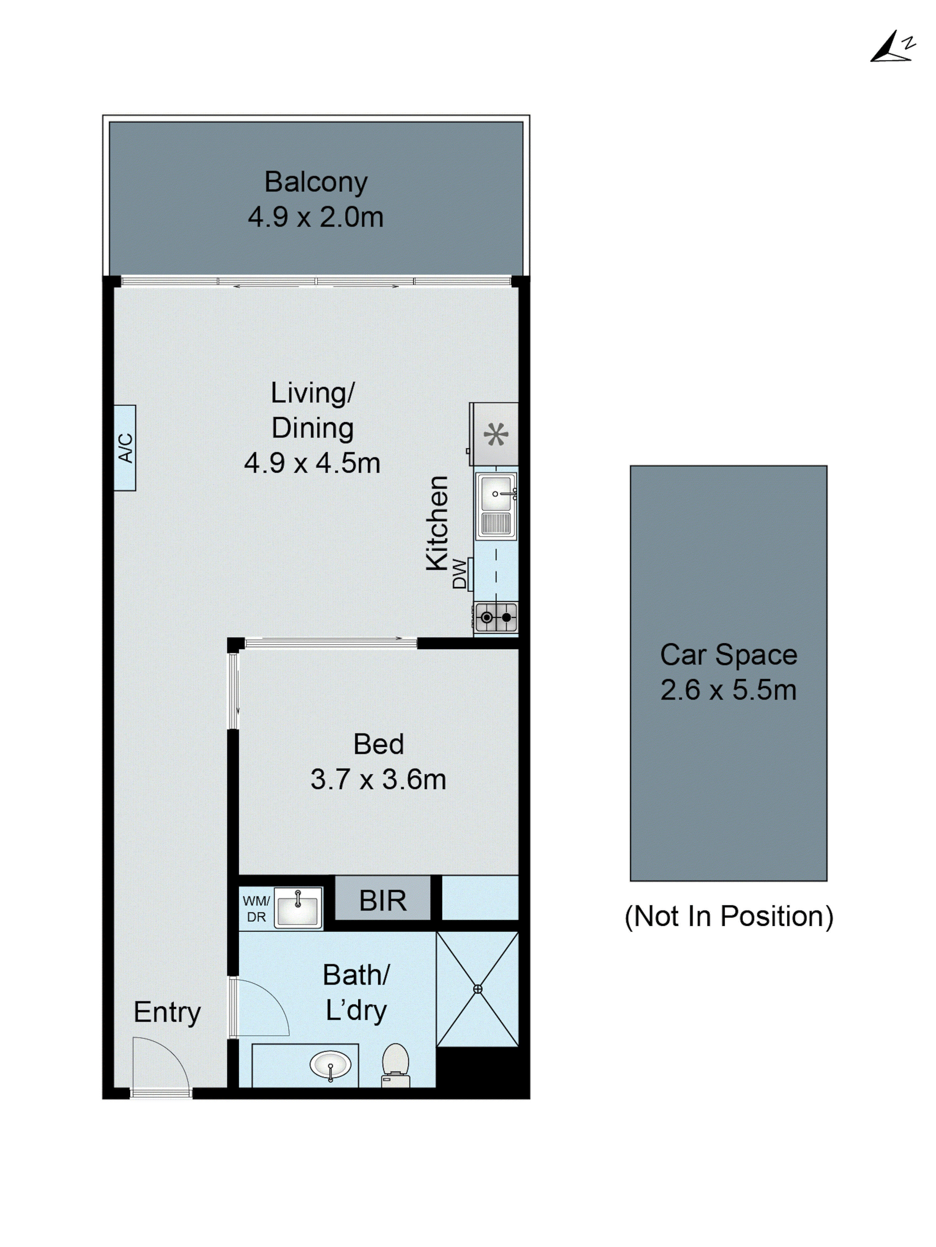605/10 Bellerine Street, Geelong VIC 3220 - Floorplan