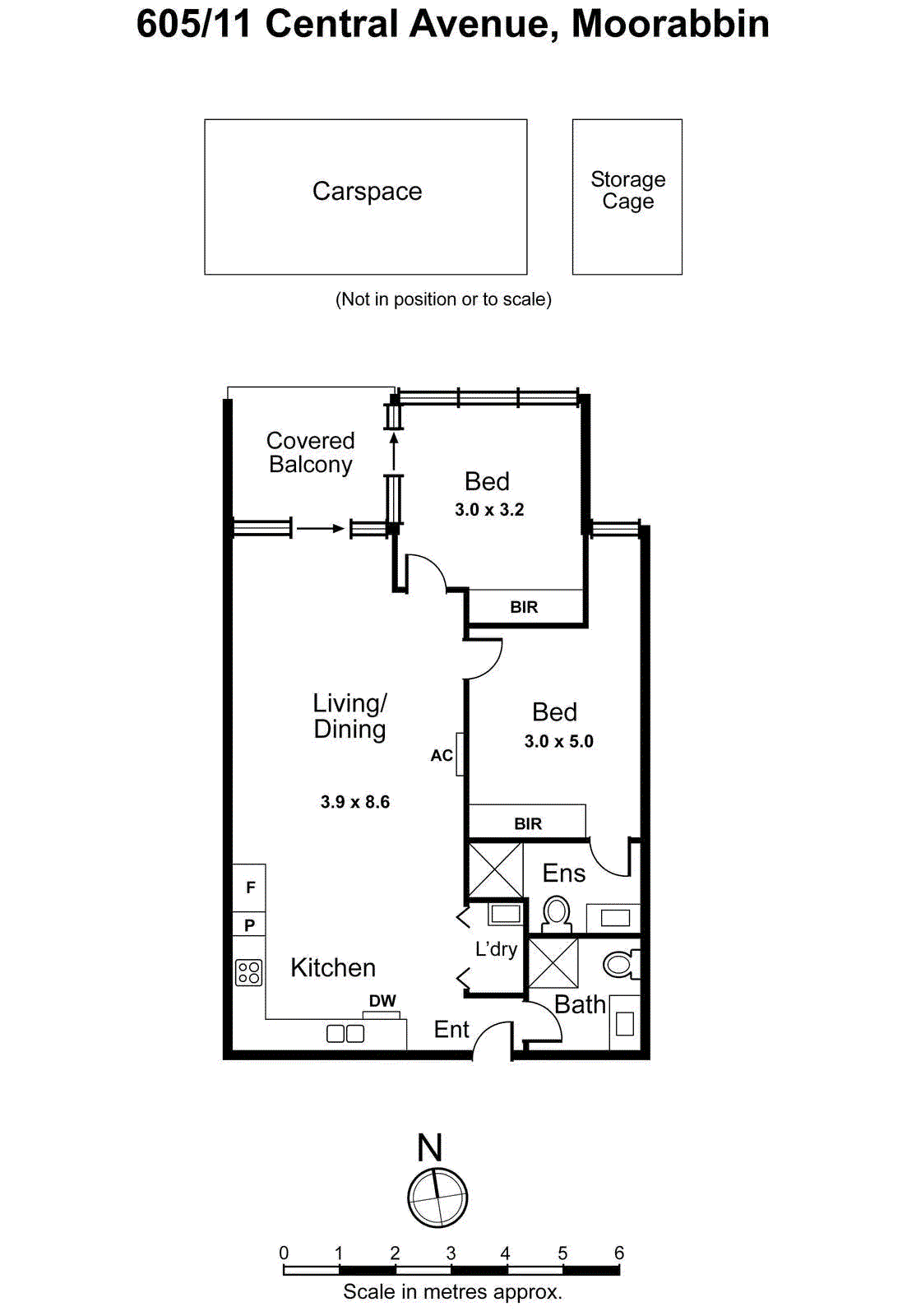 605/11 Central Avenue, Moorabbin VIC 3189 - Floorplan