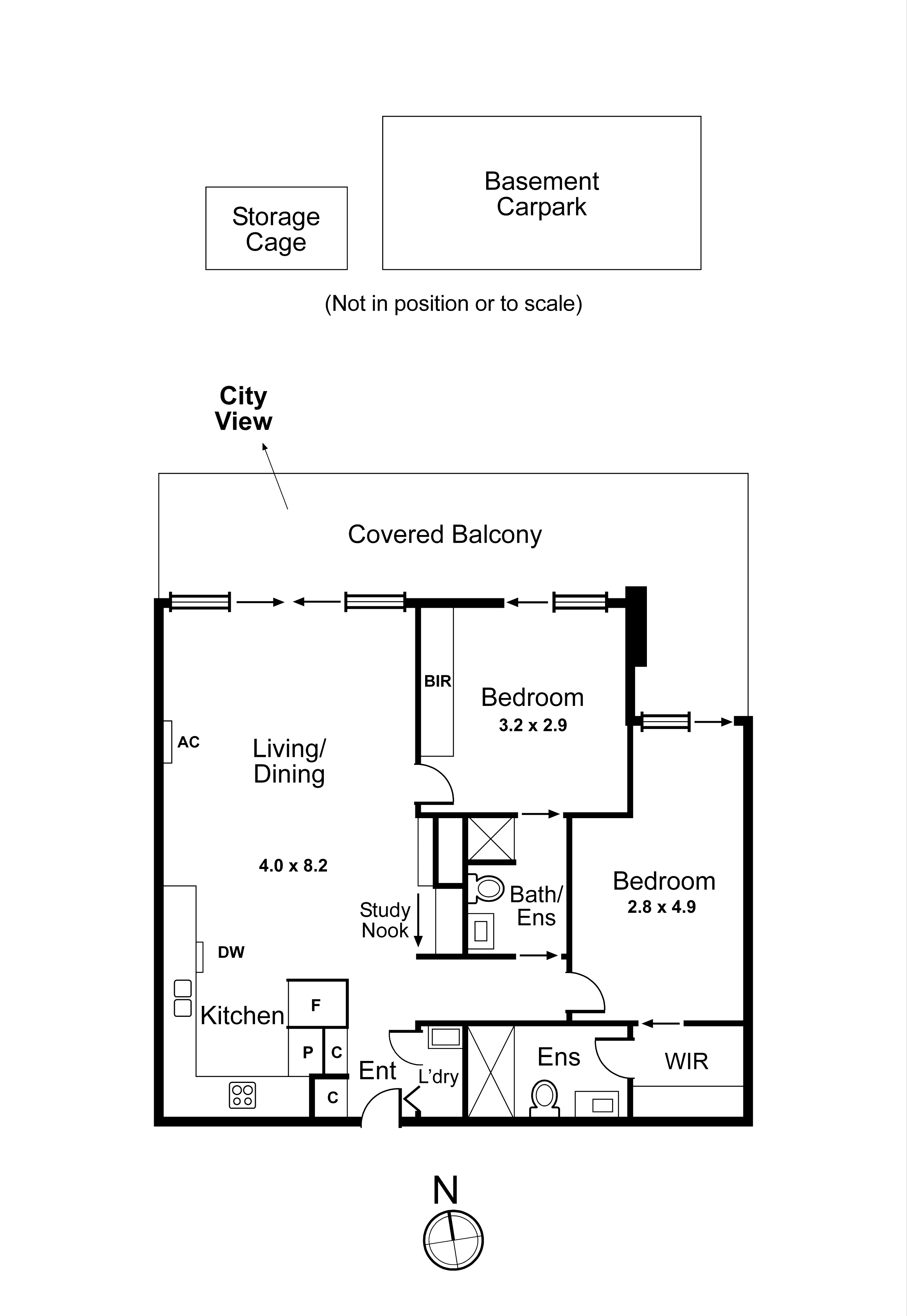 605/13 Wellington Street, St Kilda VIC 3182 - Floorplan