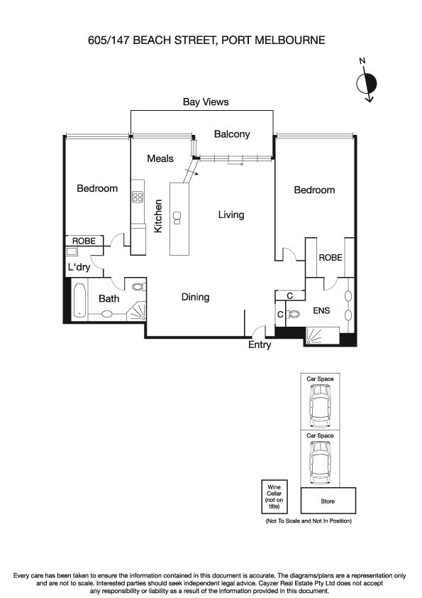 605/147 Beach Street, PORT MELBOURNE VIC 3207 - Floorplan