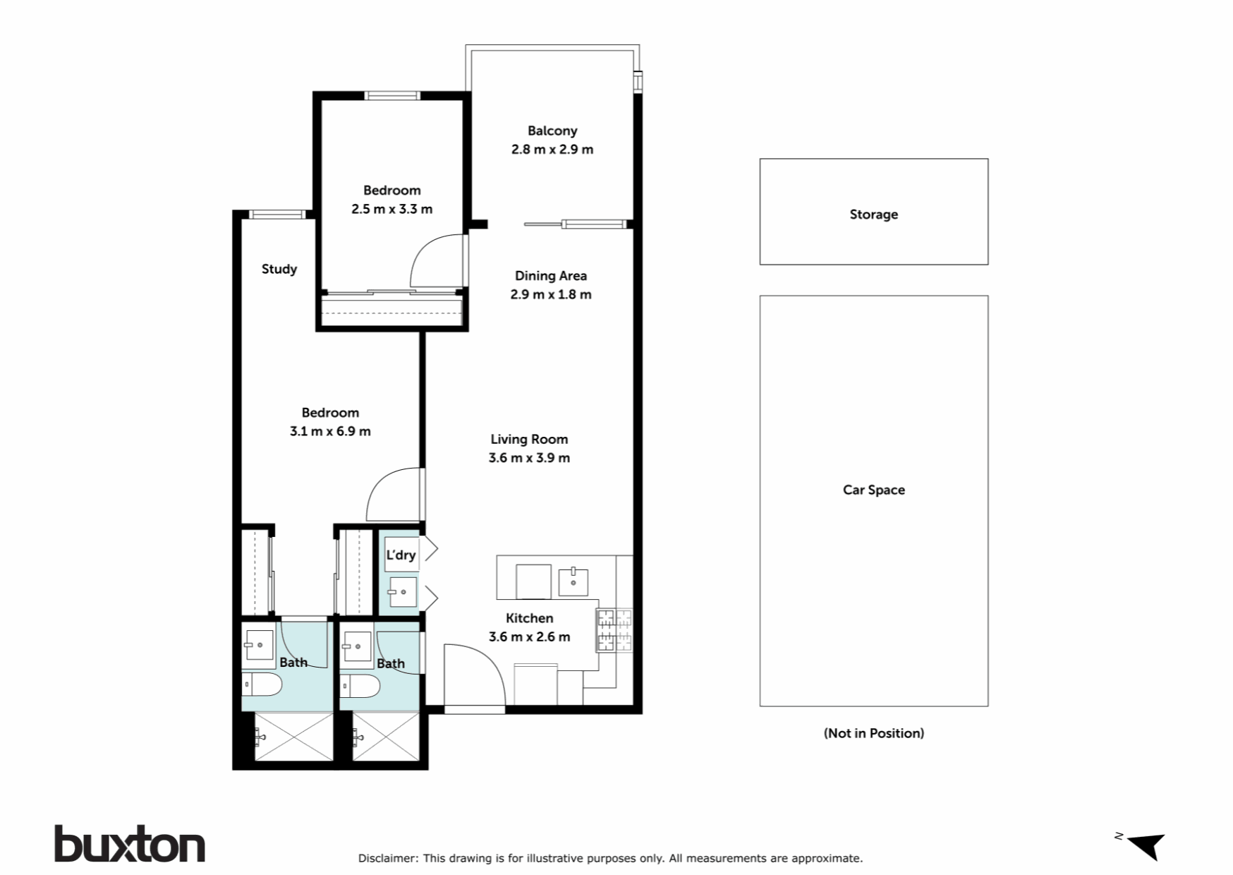 605/54 Montclair Avenue, Glen Waverley VIC 3150 - Floorplan