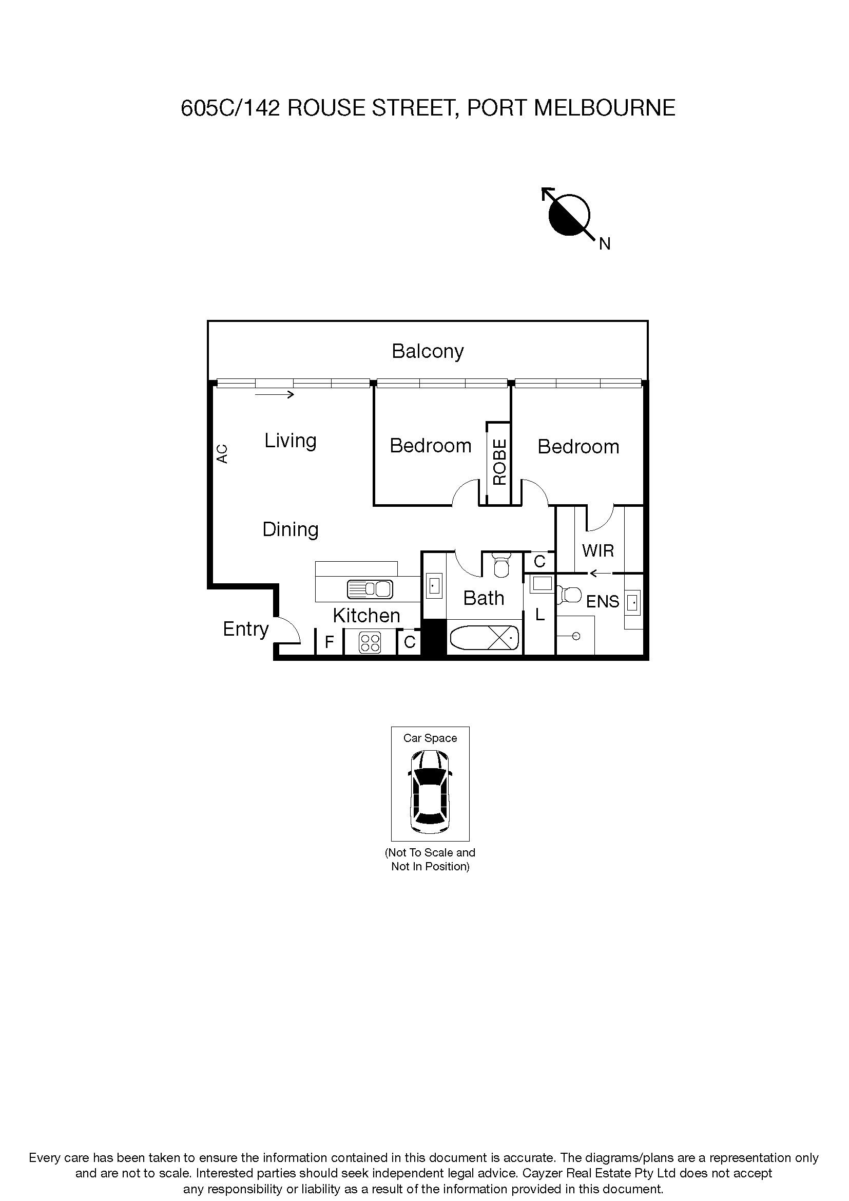 605C/142 Rouse Street, PORT MELBOURNE VIC 3207 - Floorplan