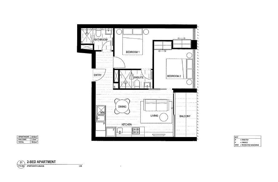 606/75 Palmerston Crescent, South Melbourne VIC 3205 - Floorplan