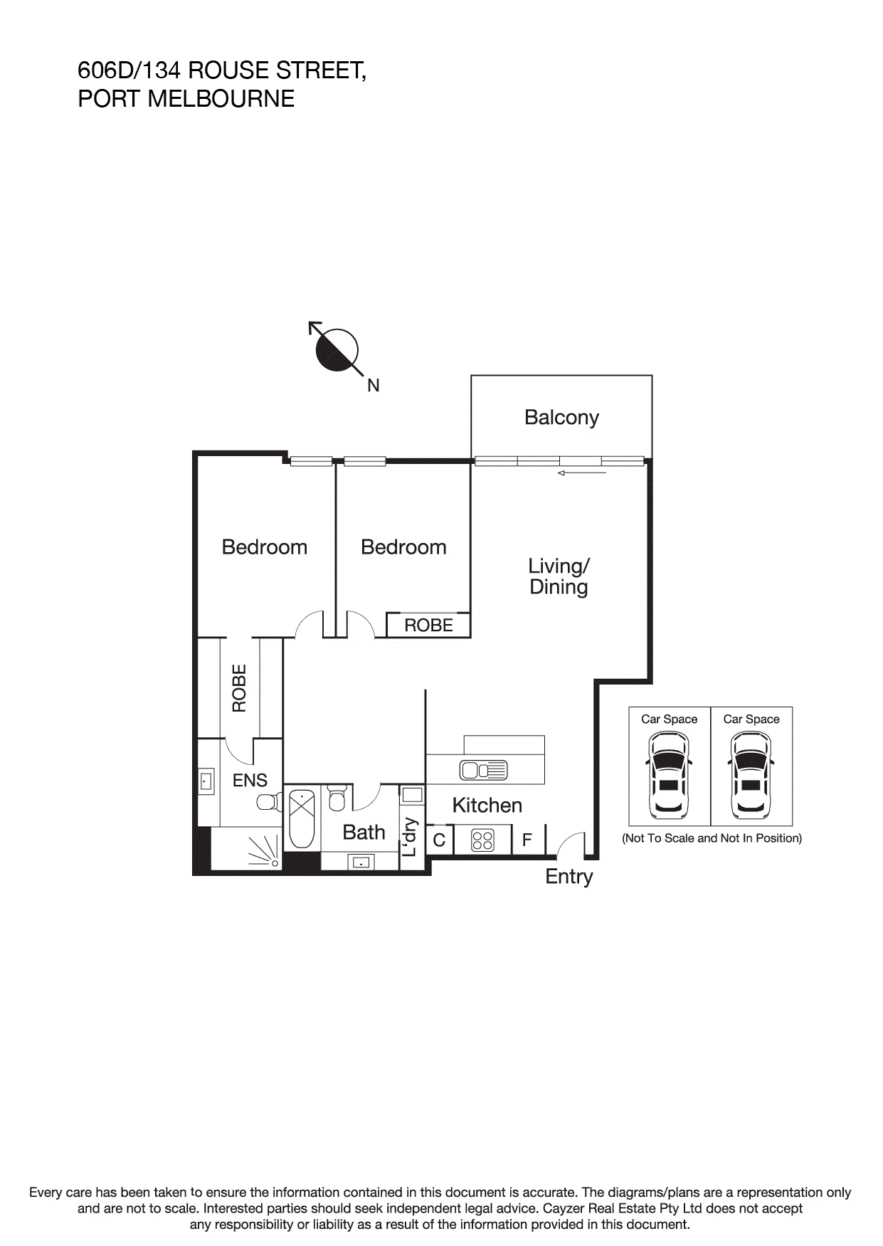 606D/134 Rouse Street, PORT MELBOURNE VIC 3207 - Floorplan