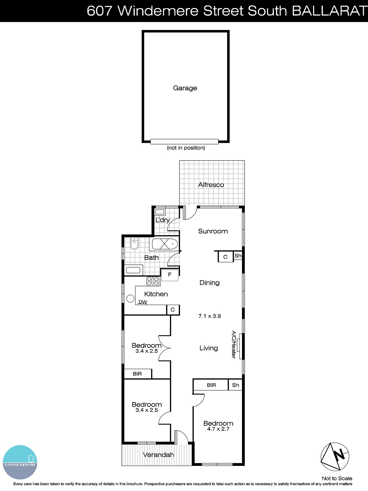 607 Windermere Street, Ballarat VIC 3350 - Floorplan