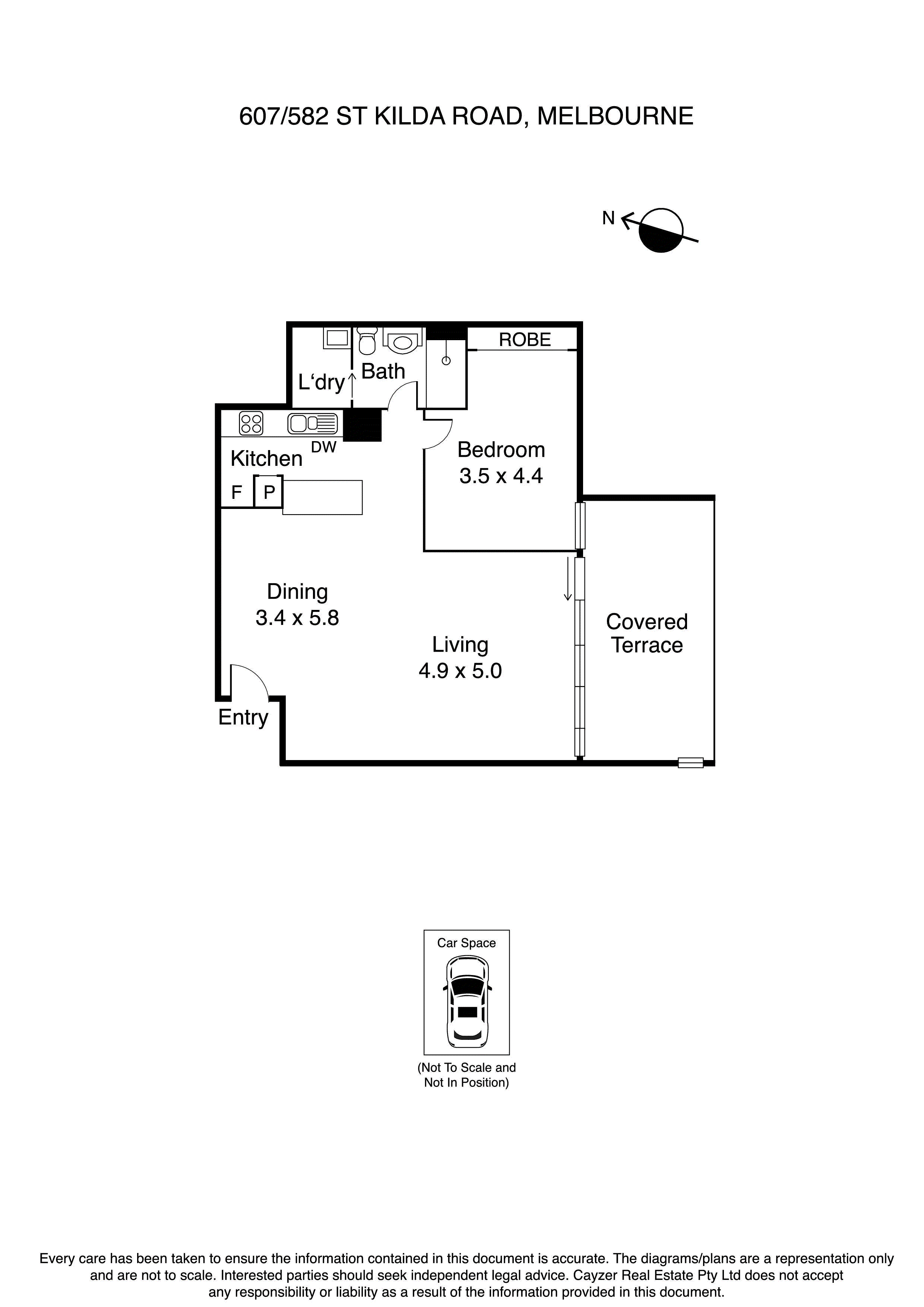 607/582 St Kilda Road, MELBOURNE VIC 3004 - Floorplan