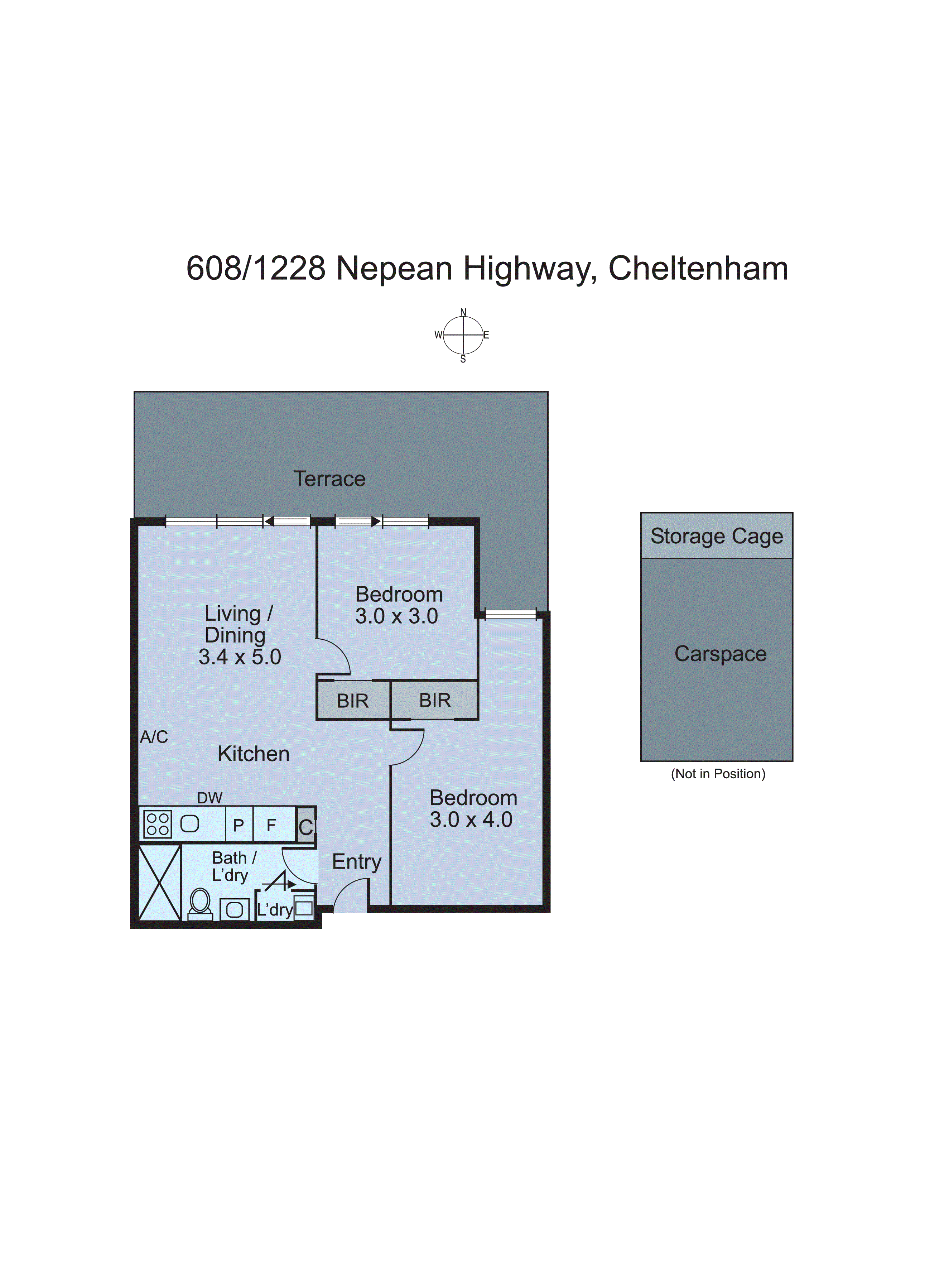 608/1228 Nepean Highway, Cheltenham VIC 3192 - Floorplan