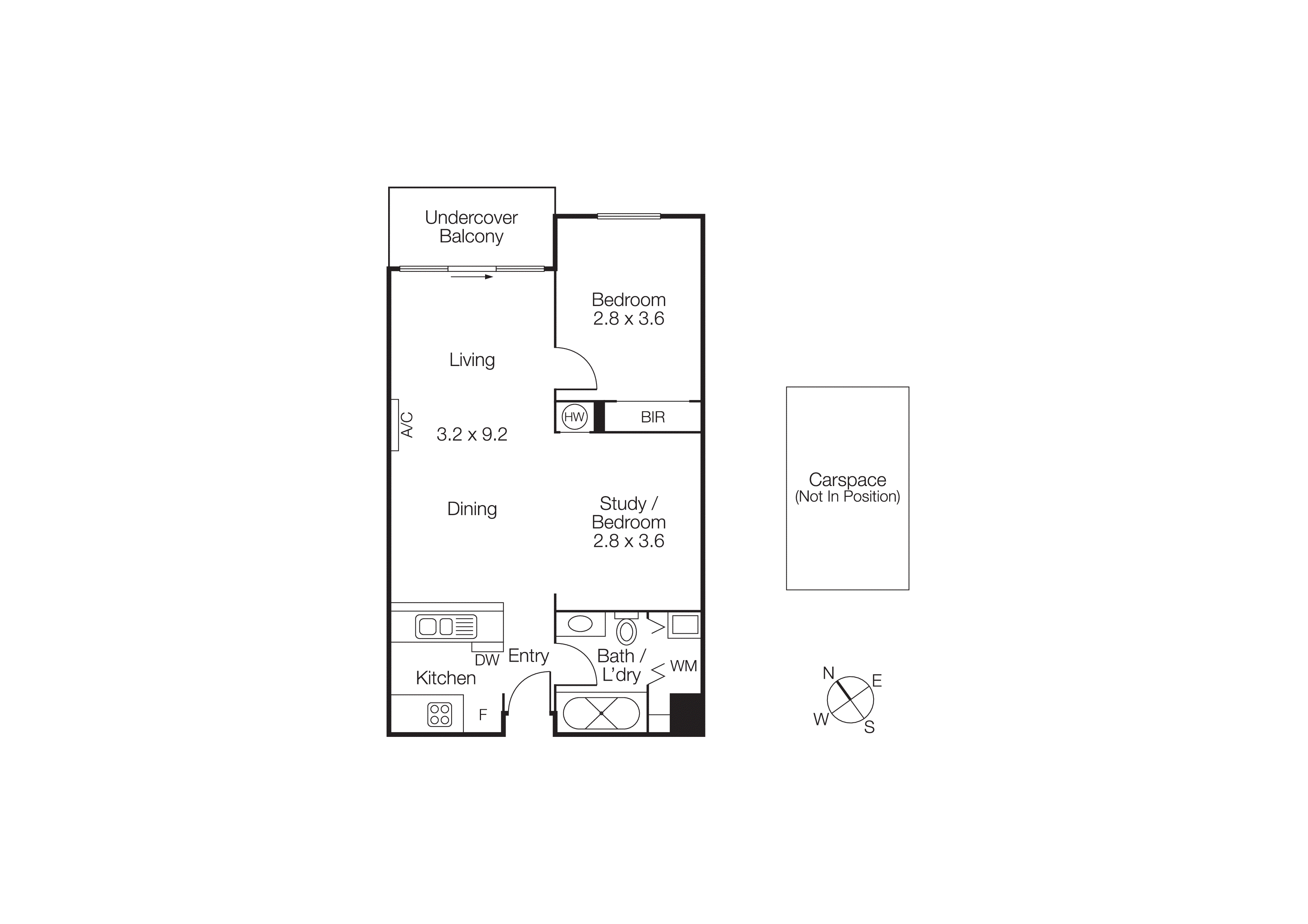608b/55 Bay Street, Port Melbourne VIC 3207 - Floorplan