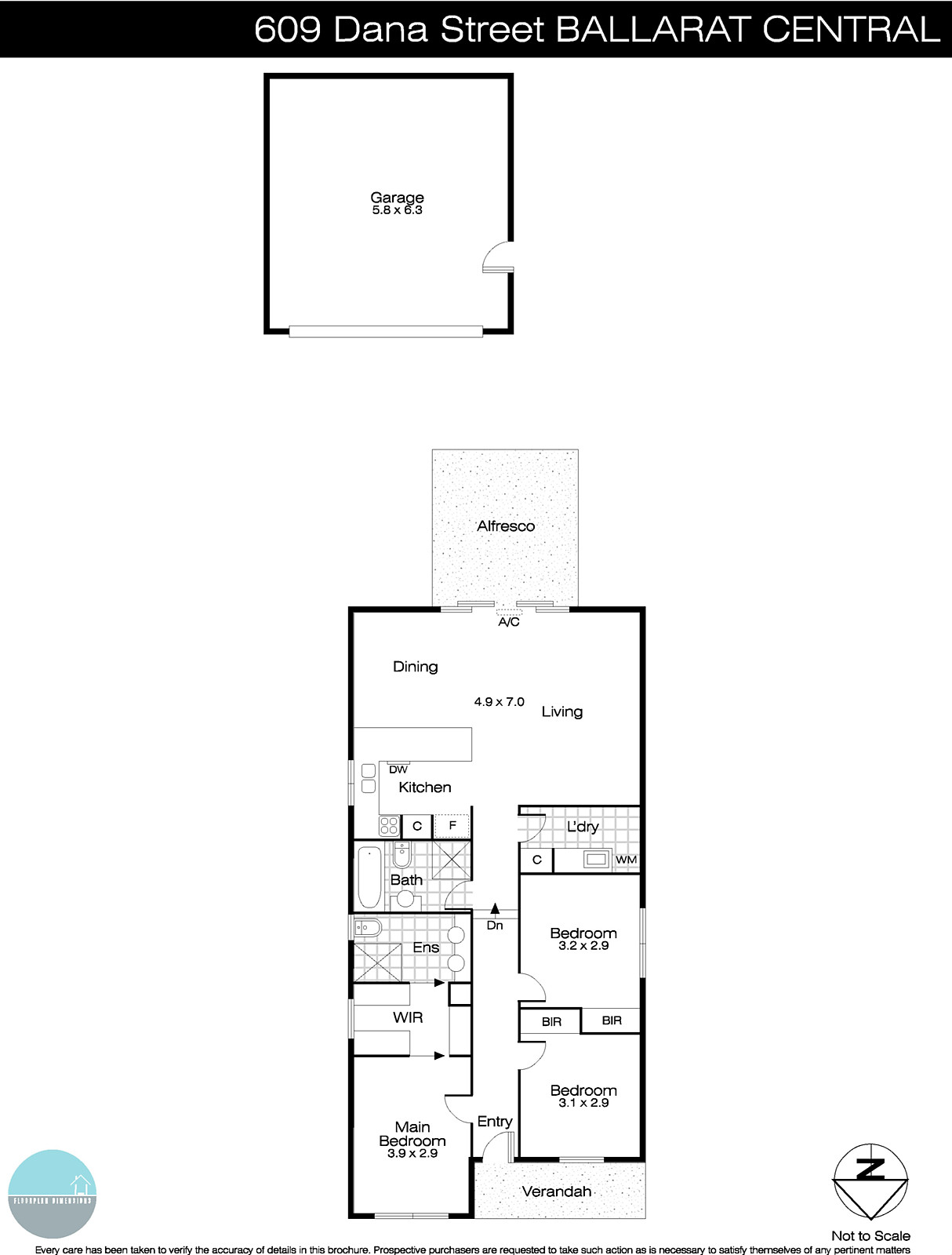 609 Dana Street, Ballarat Central VIC 3350 - Floorplan