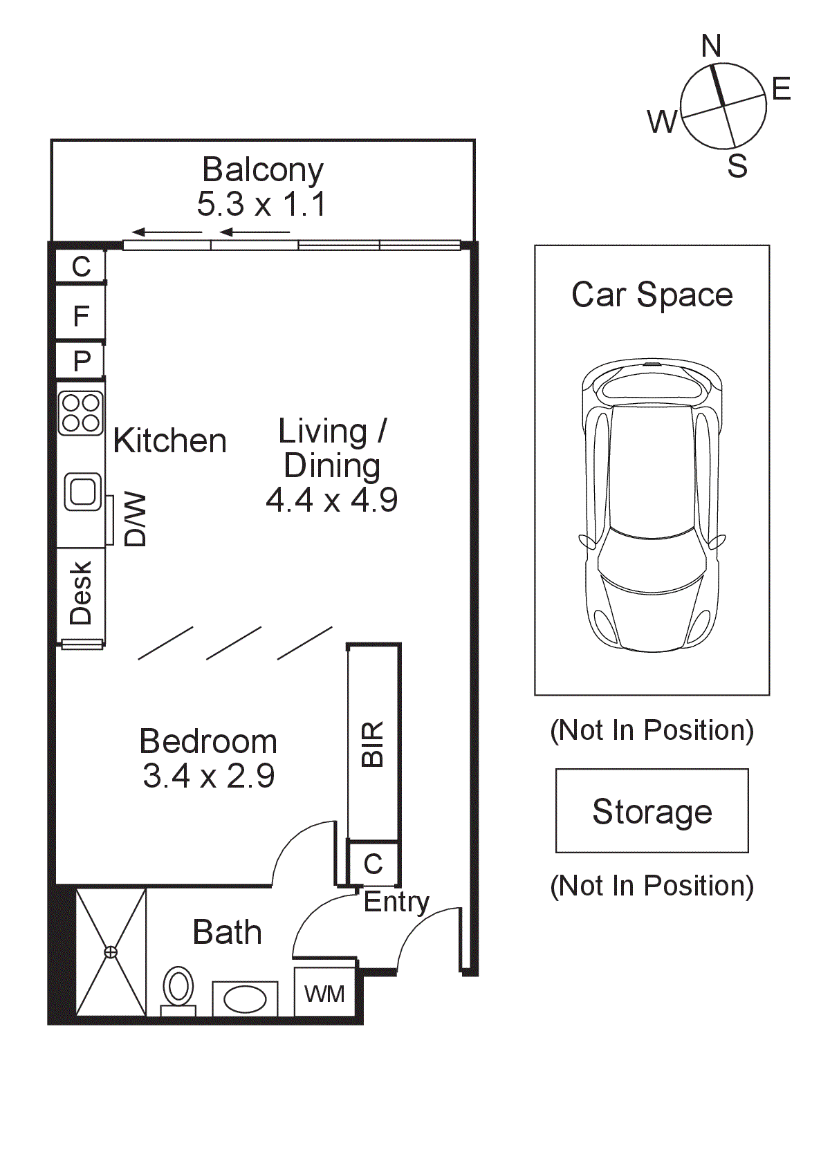 609/1 Clara Street, South Yarra VIC 3141 - Floorplan