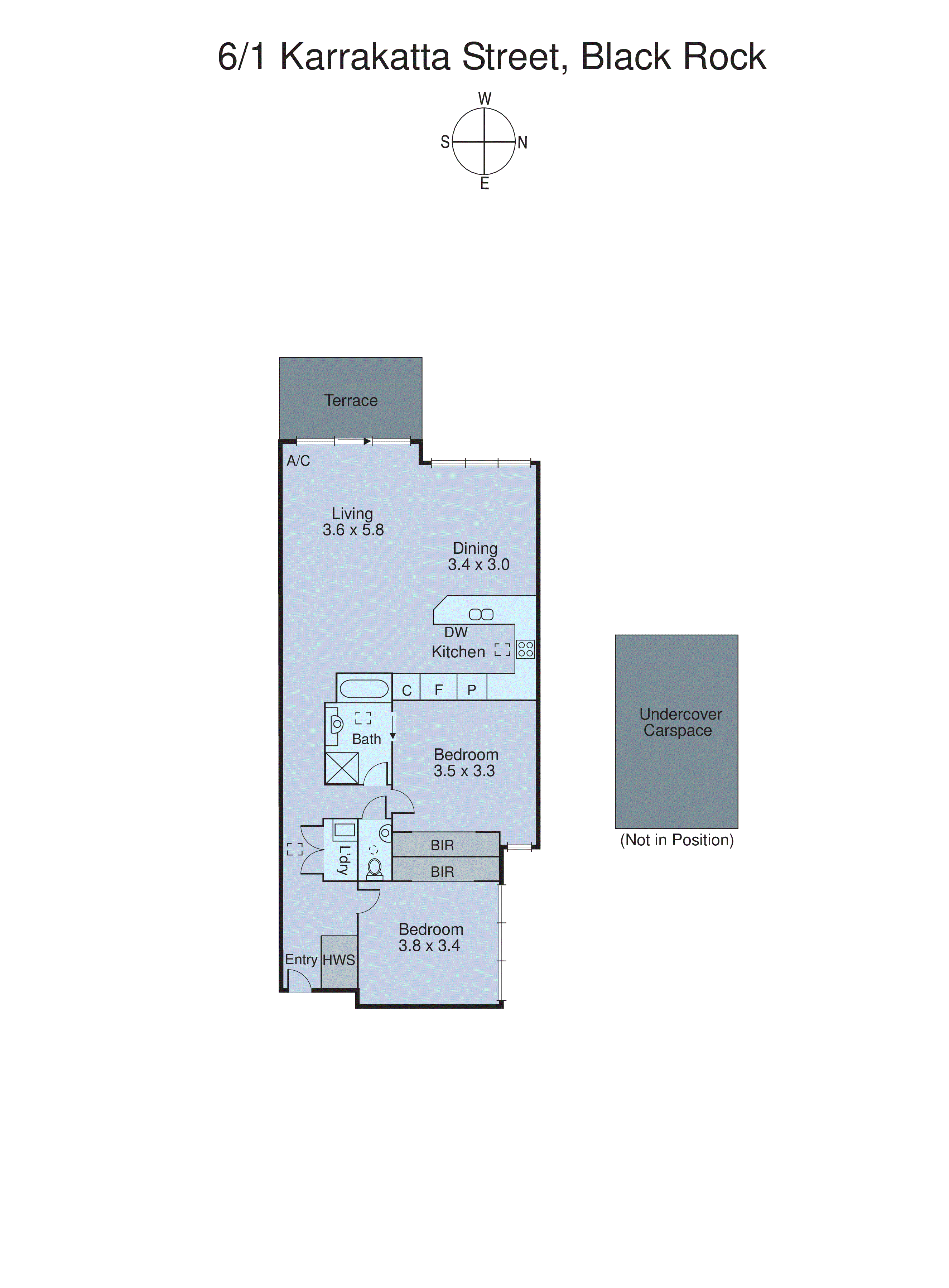 6/1 Karrakatta Street, Black Rock VIC 3193 - Floorplan