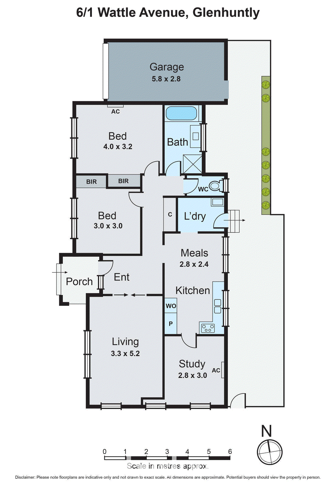 6/1 Wattle Avenue, Glen Huntly VIC 3163 - Floorplan
