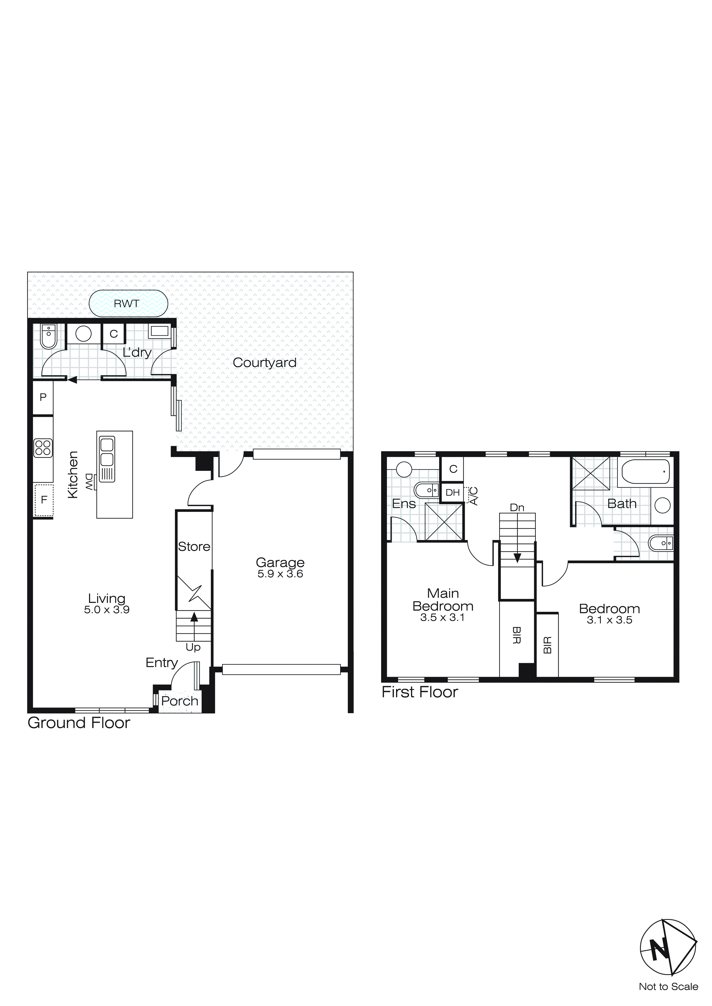 6/1015A Gregory Street, Lake Wendouree VIC 3350 - Floorplan