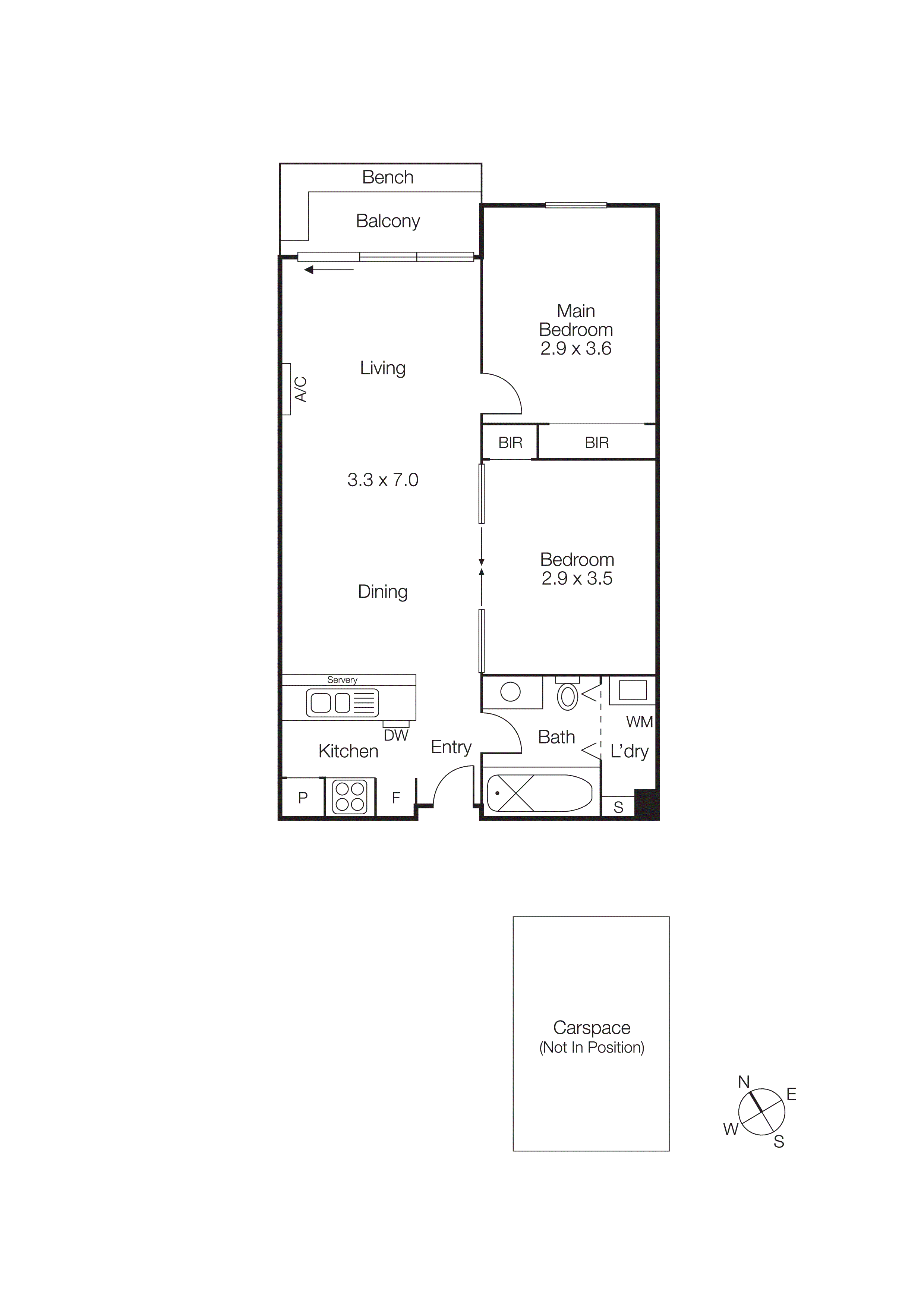 610/57 Bay Street, Port Melbourne VIC 3207 - Floorplan