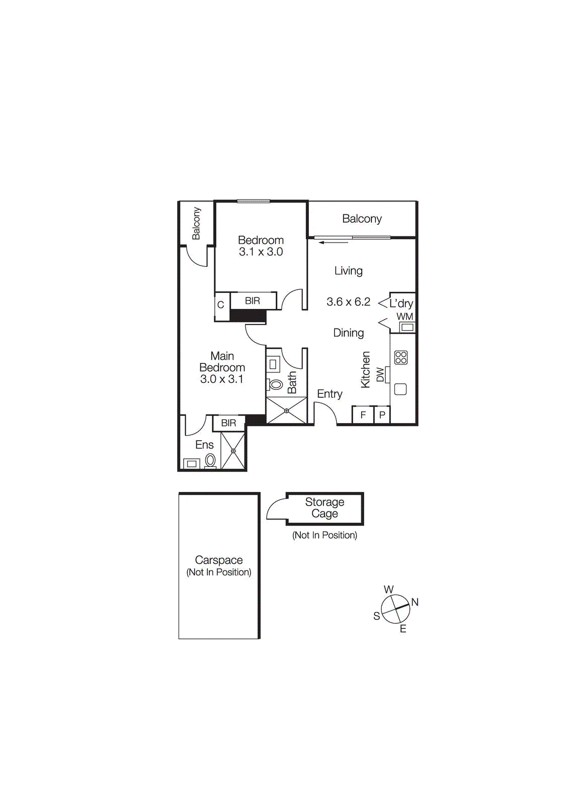 610/6 St Kilda Road, St Kilda VIC 3182 - Floorplan