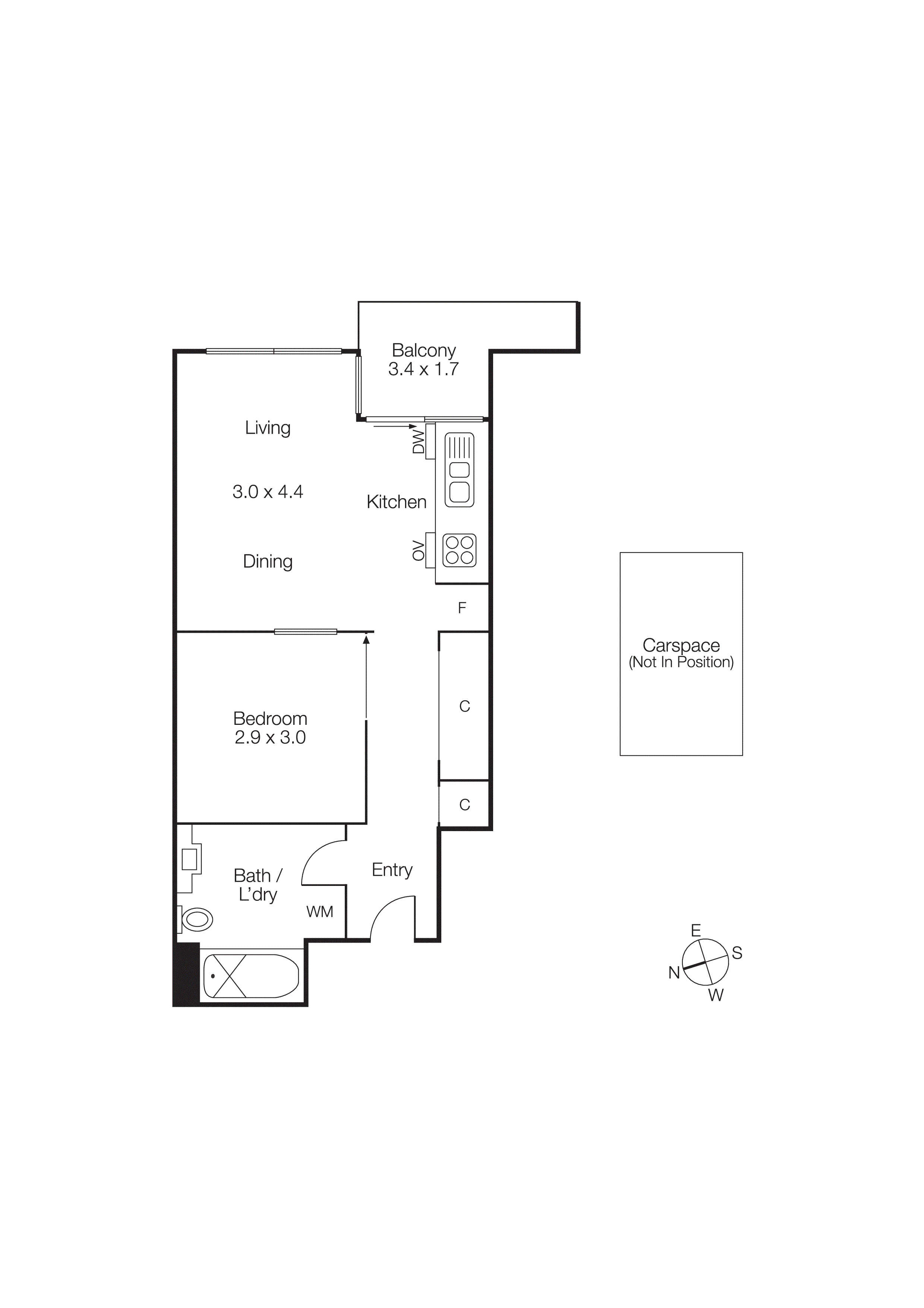 610/668 Swanston Street, Carlton VIC 3053 - Floorplan