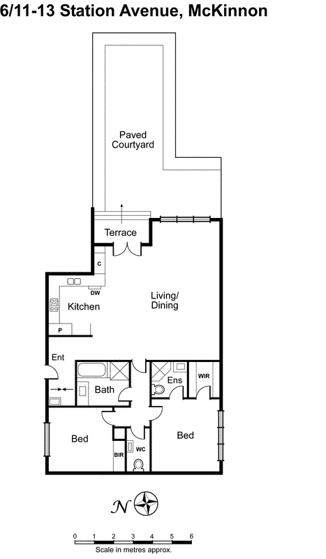 6/11-13 Station Avenue, Mckinnon VIC 3204 - Floorplan