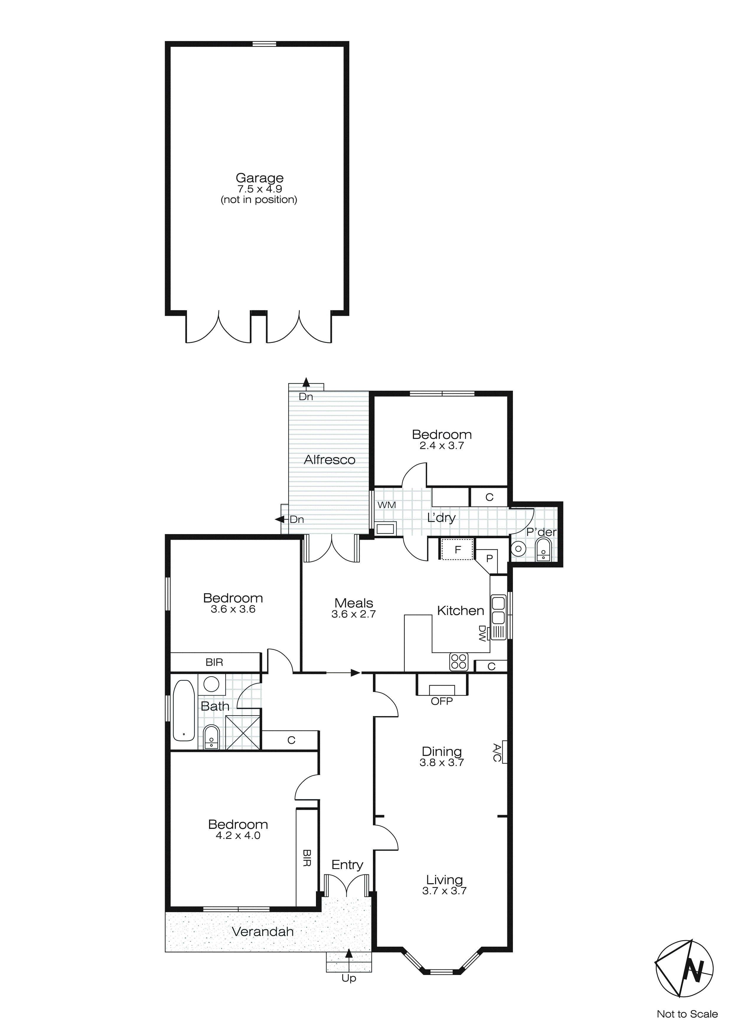 611 Grant Street, Golden Point VIC 3350 - Floorplan