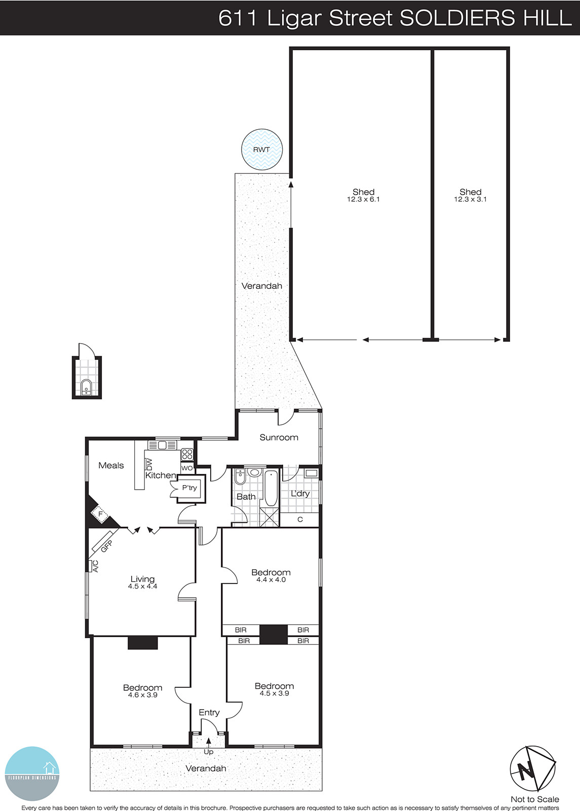 611 Ligar Street, Soldiers Hill VIC 3350 - Floorplan