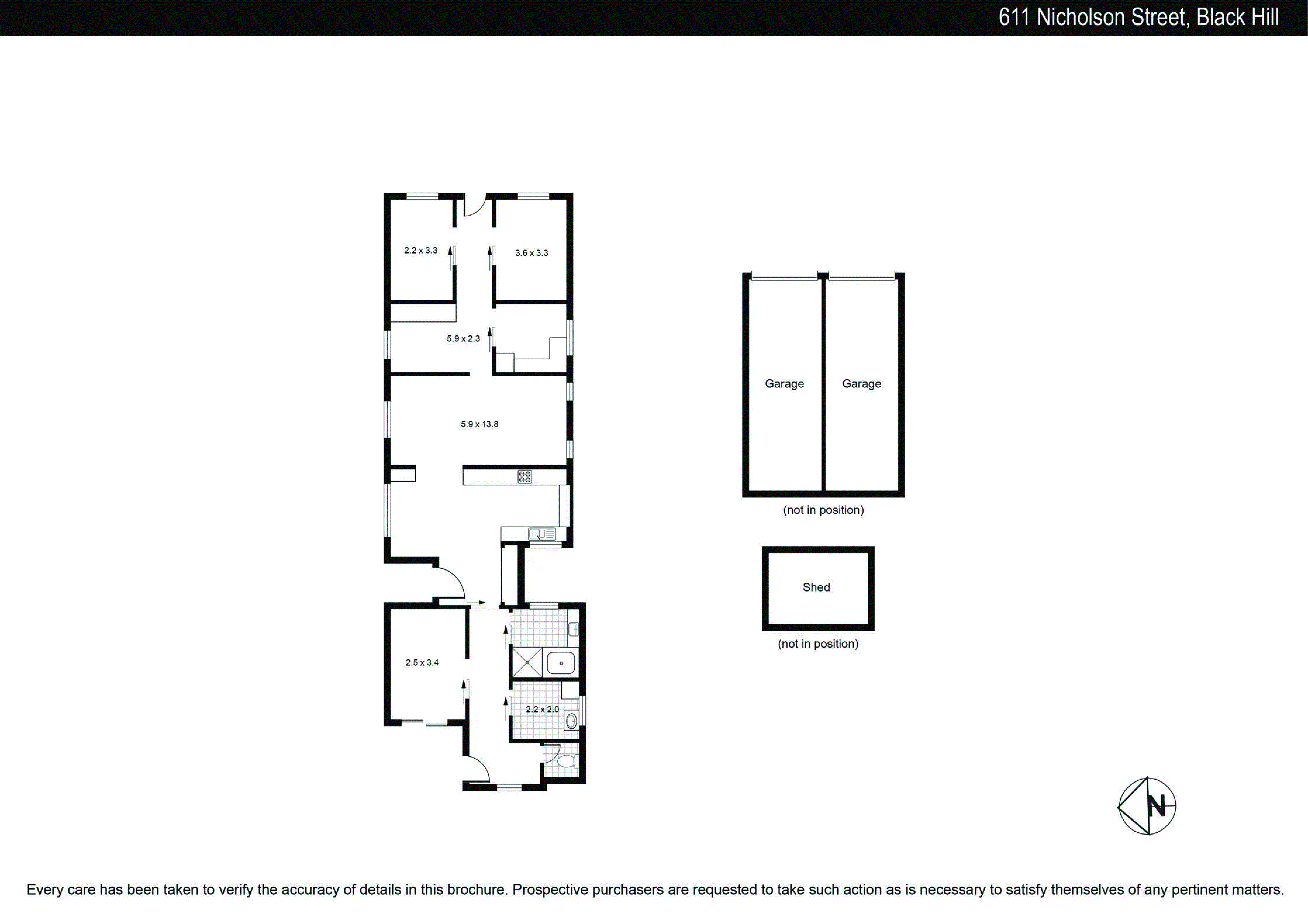 611 Nicholson Street, Black Hill VIC 3350 - Floorplan