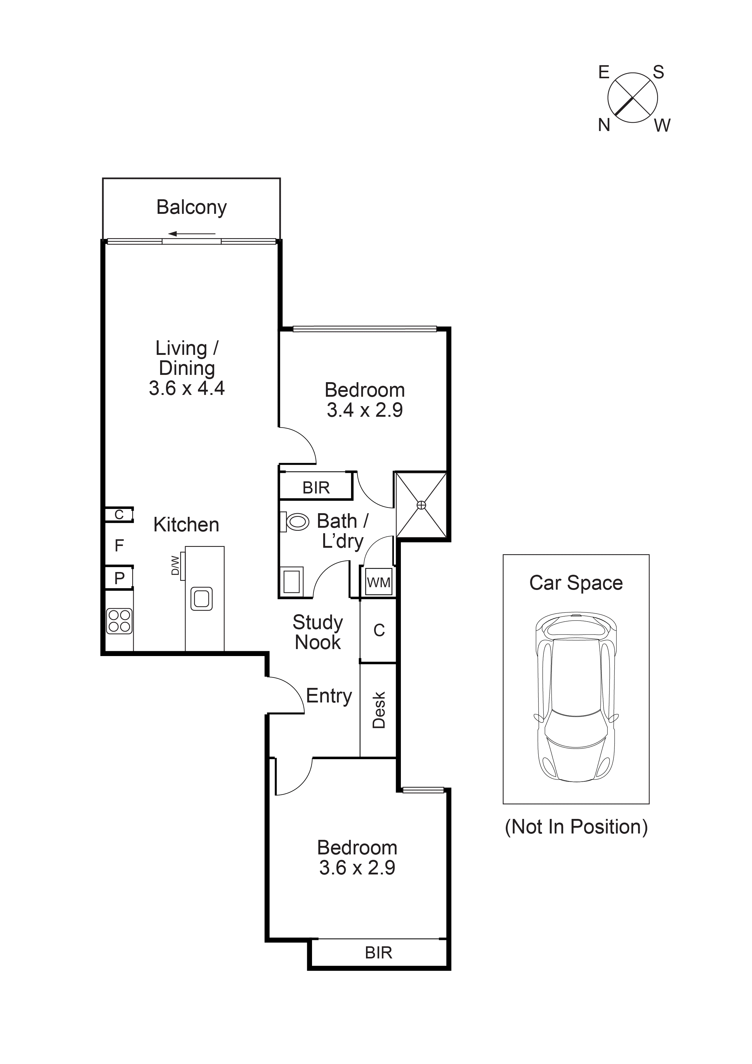 611/1 Clara Street, South Yarra VIC 3141 - Floorplan