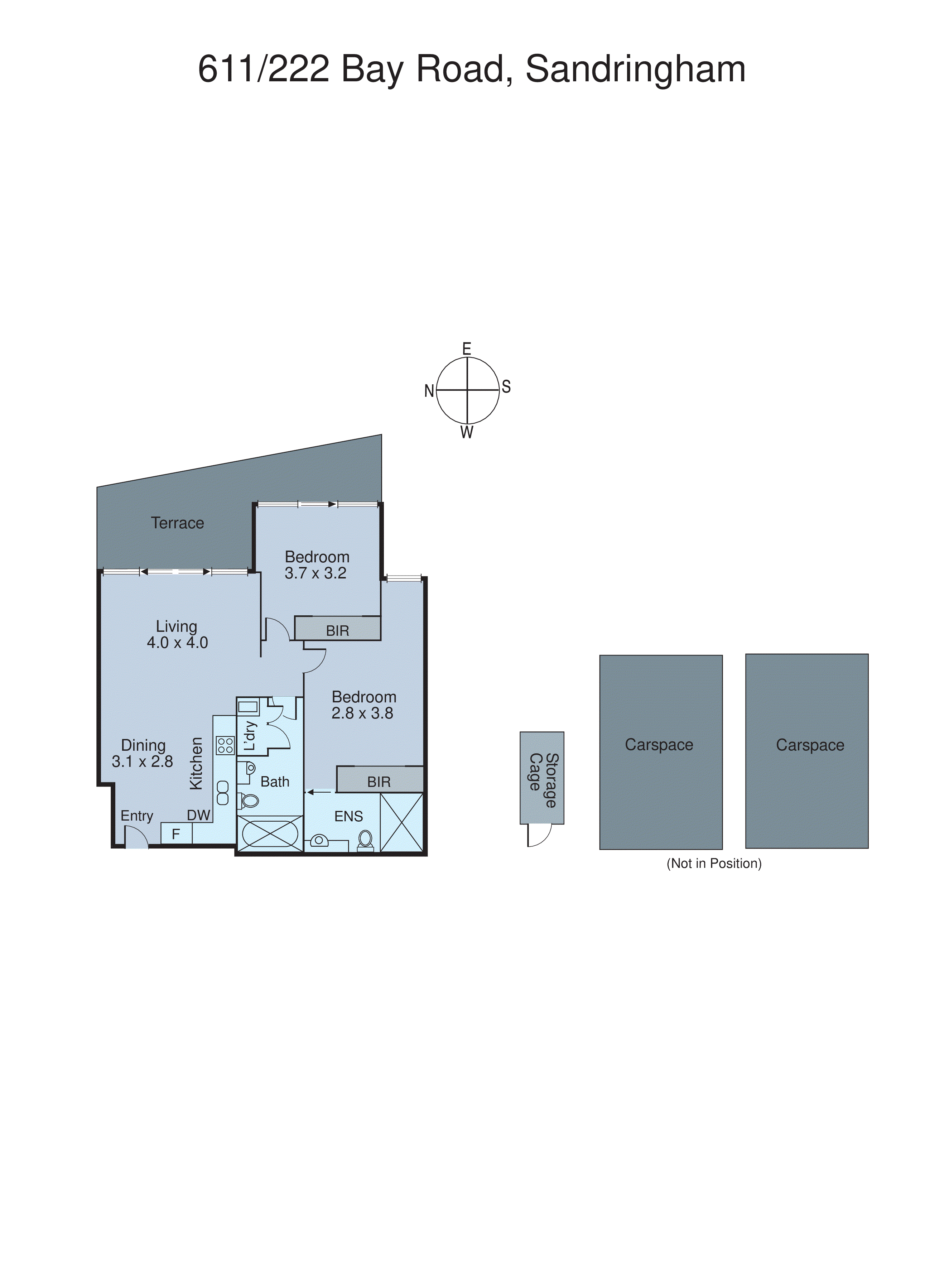 611/222 Bay Road, Sandringham VIC 3191 - Floorplan