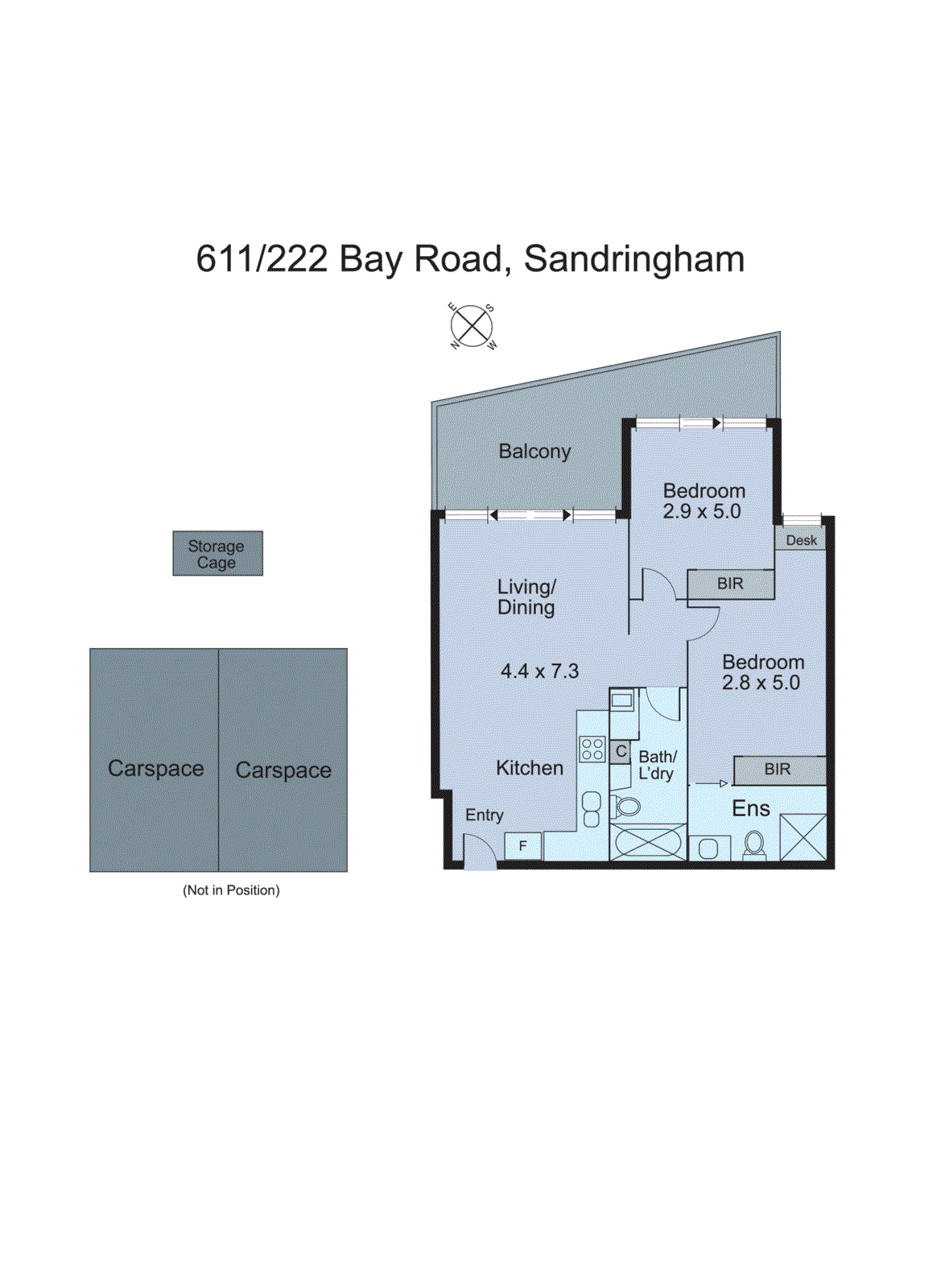 611/222 Bay Road, Sandringham VIC 3191 - Floorplan