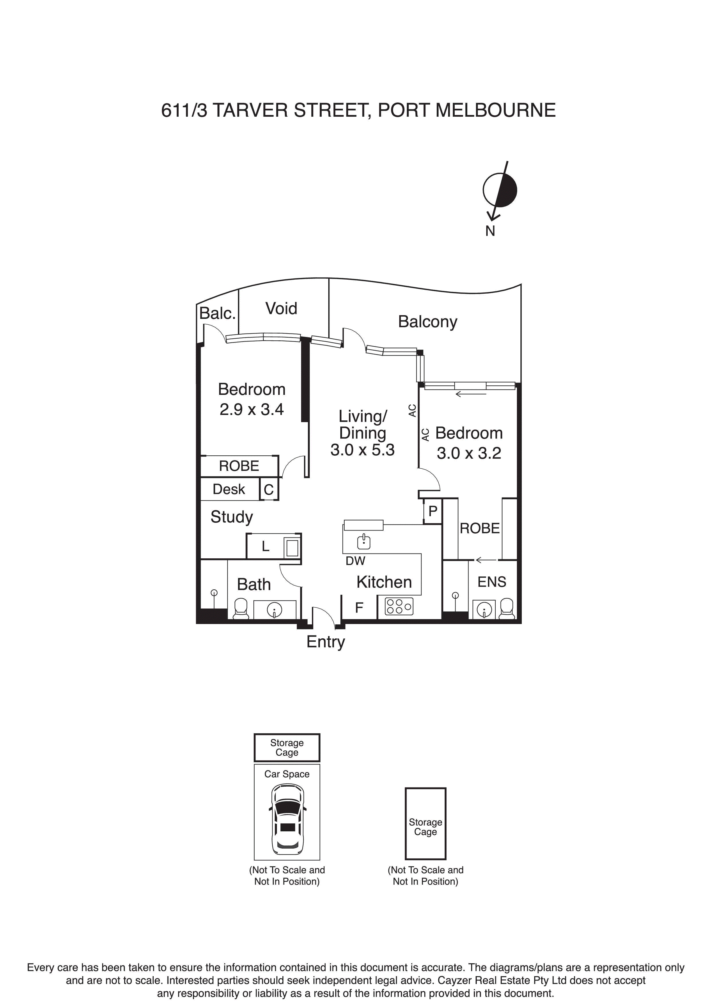 611/3 Tarver Street, PORT MELBOURNE VIC 3207 - Floorplan