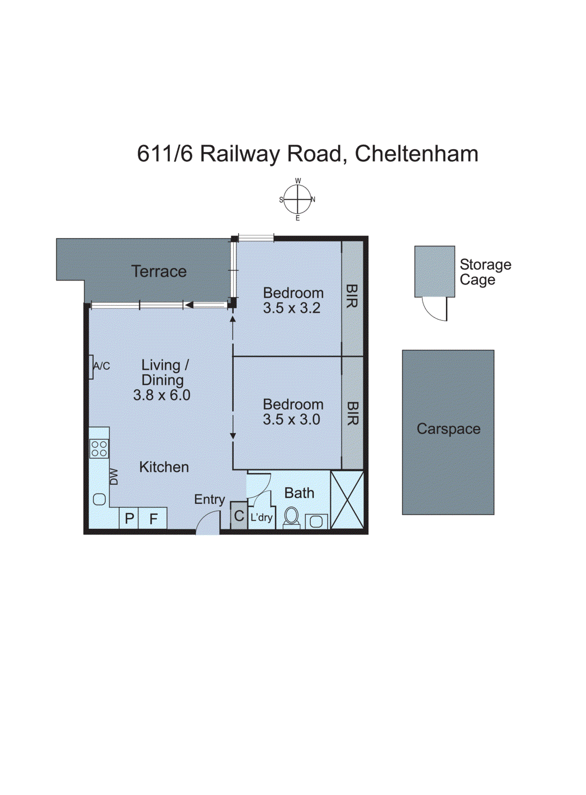 611/6 Railway Road, Cheltenham VIC 3192 - Floorplan