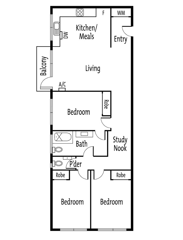 6/12 Osborne Avenue, GLEN IRIS VIC 3146 - Floorplan