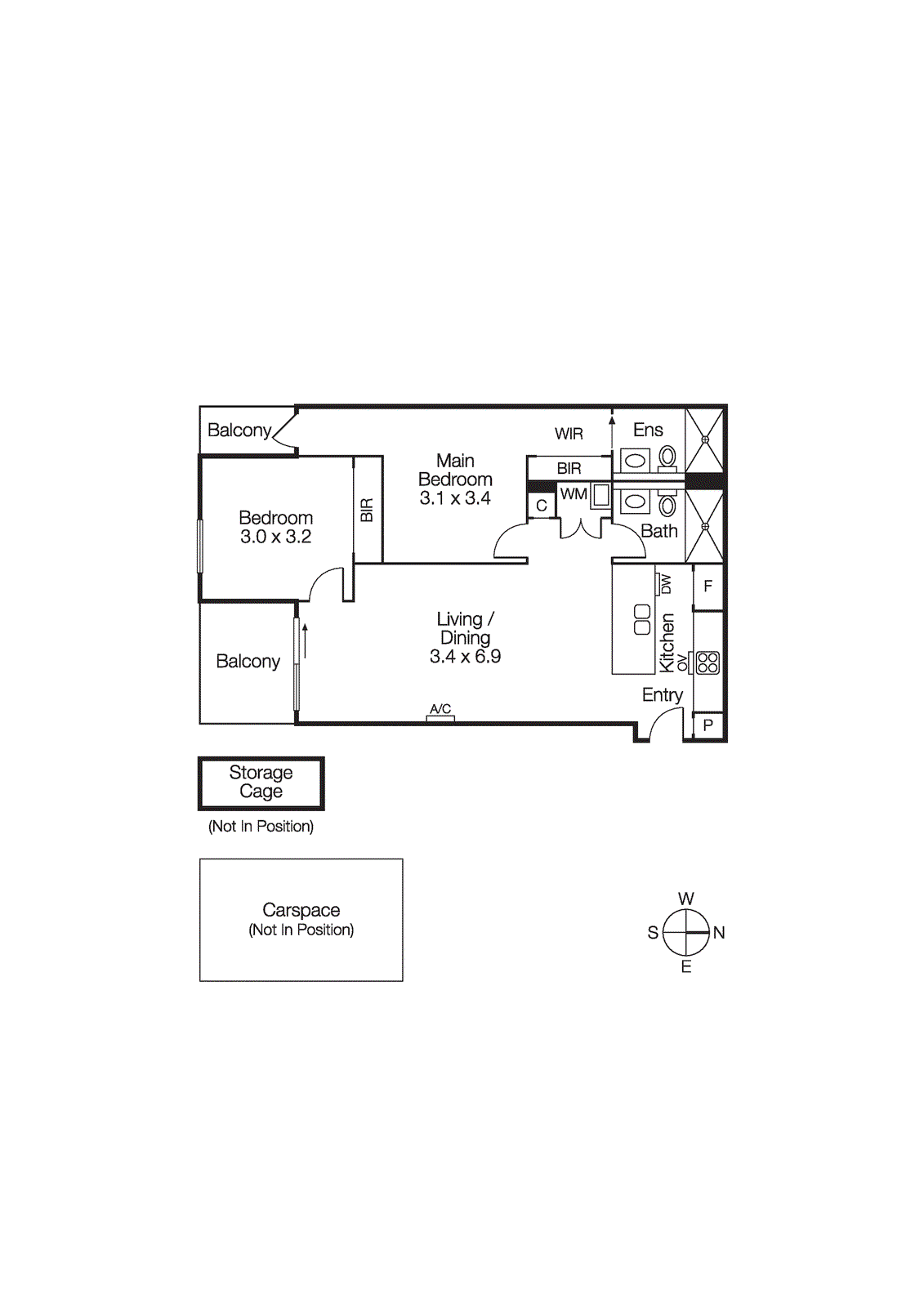 612/181 Fitzroy Street, St Kilda VIC 3182 - Floorplan