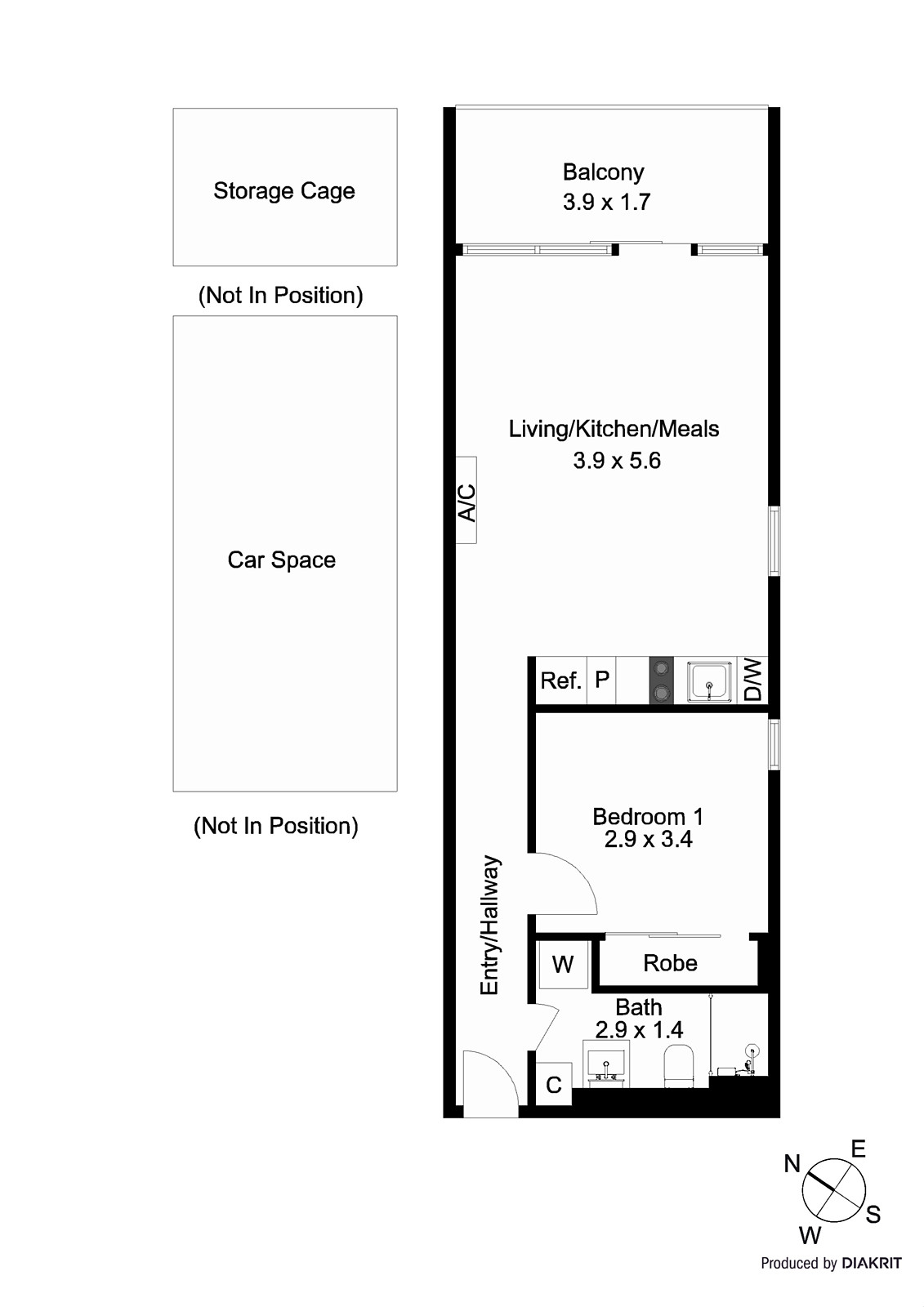 613/181 St Kilda Road, St Kilda VIC 3182 - Floorplan