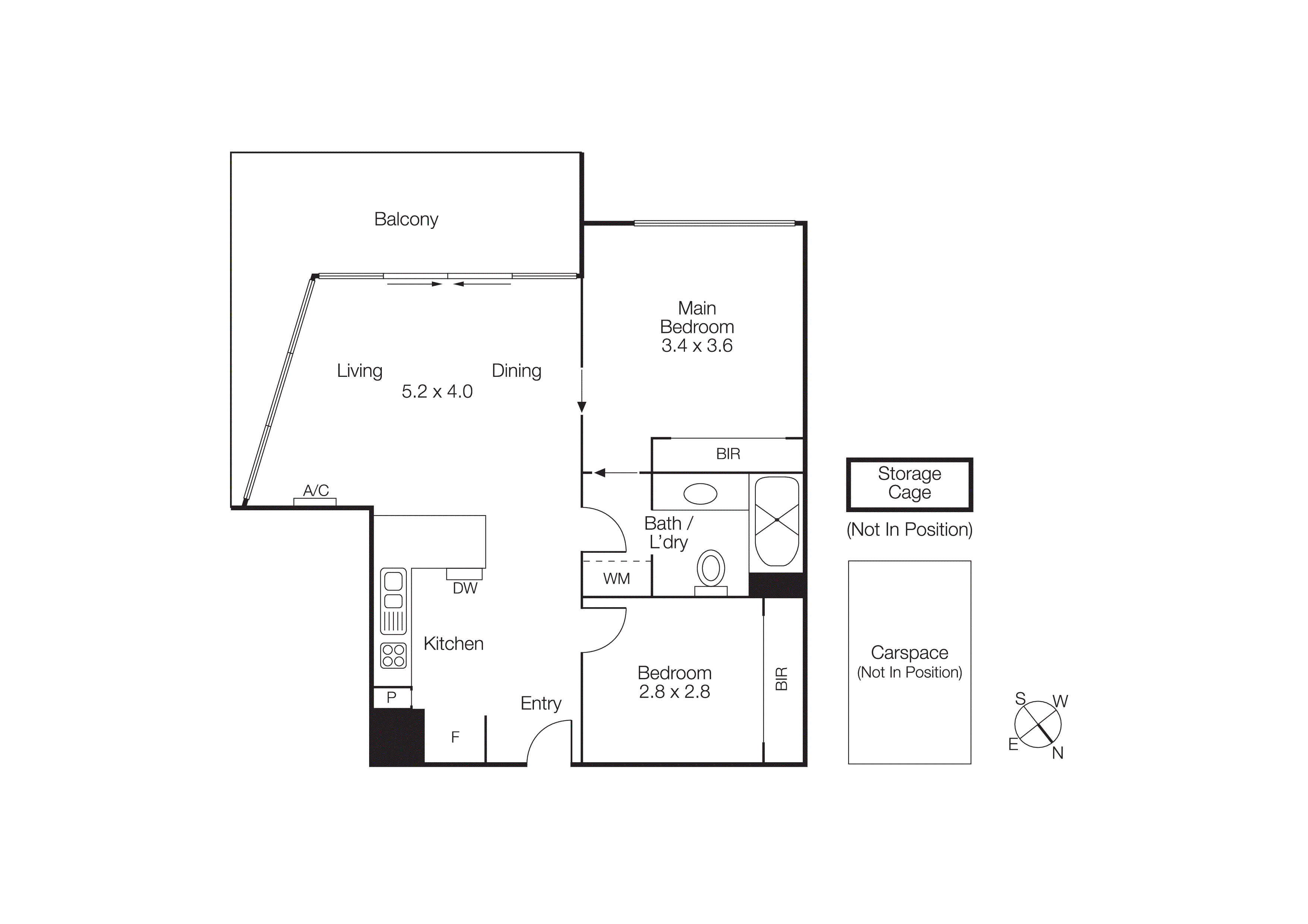 613/54 Nott Street, Port Melbourne VIC 3207 - Floorplan