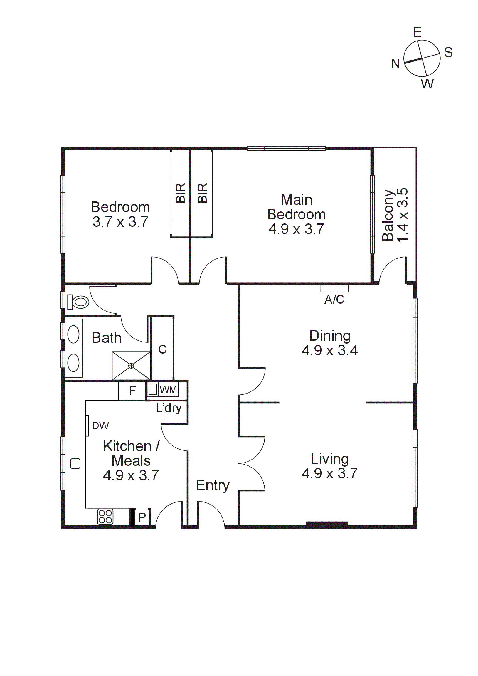 6/14 Chapel Street, St Kilda VIC 3182 - Floorplan