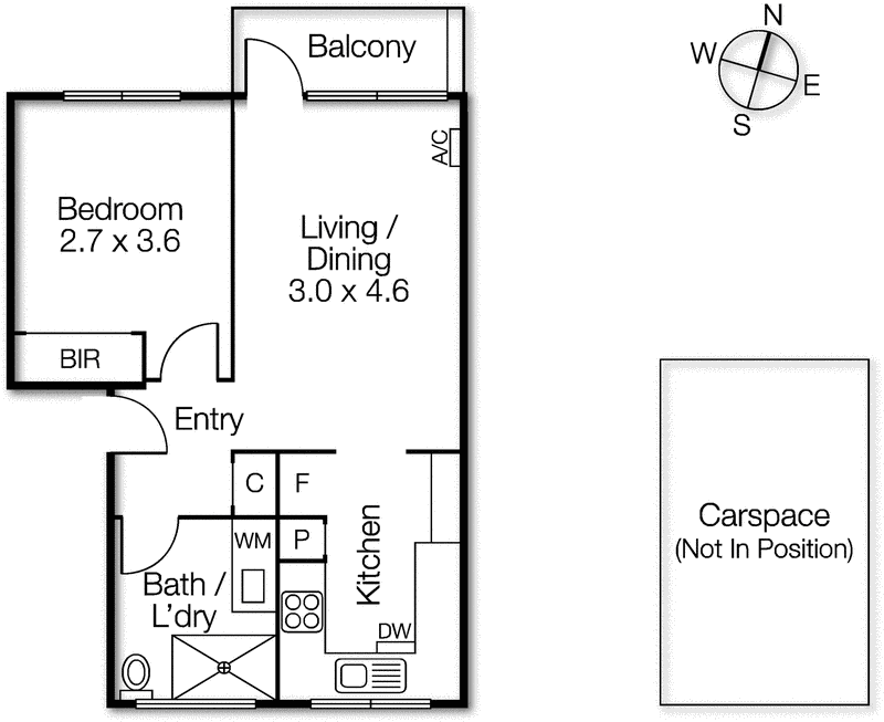 6/14 Mitford Street, St Kilda VIC 3182 - Floorplan