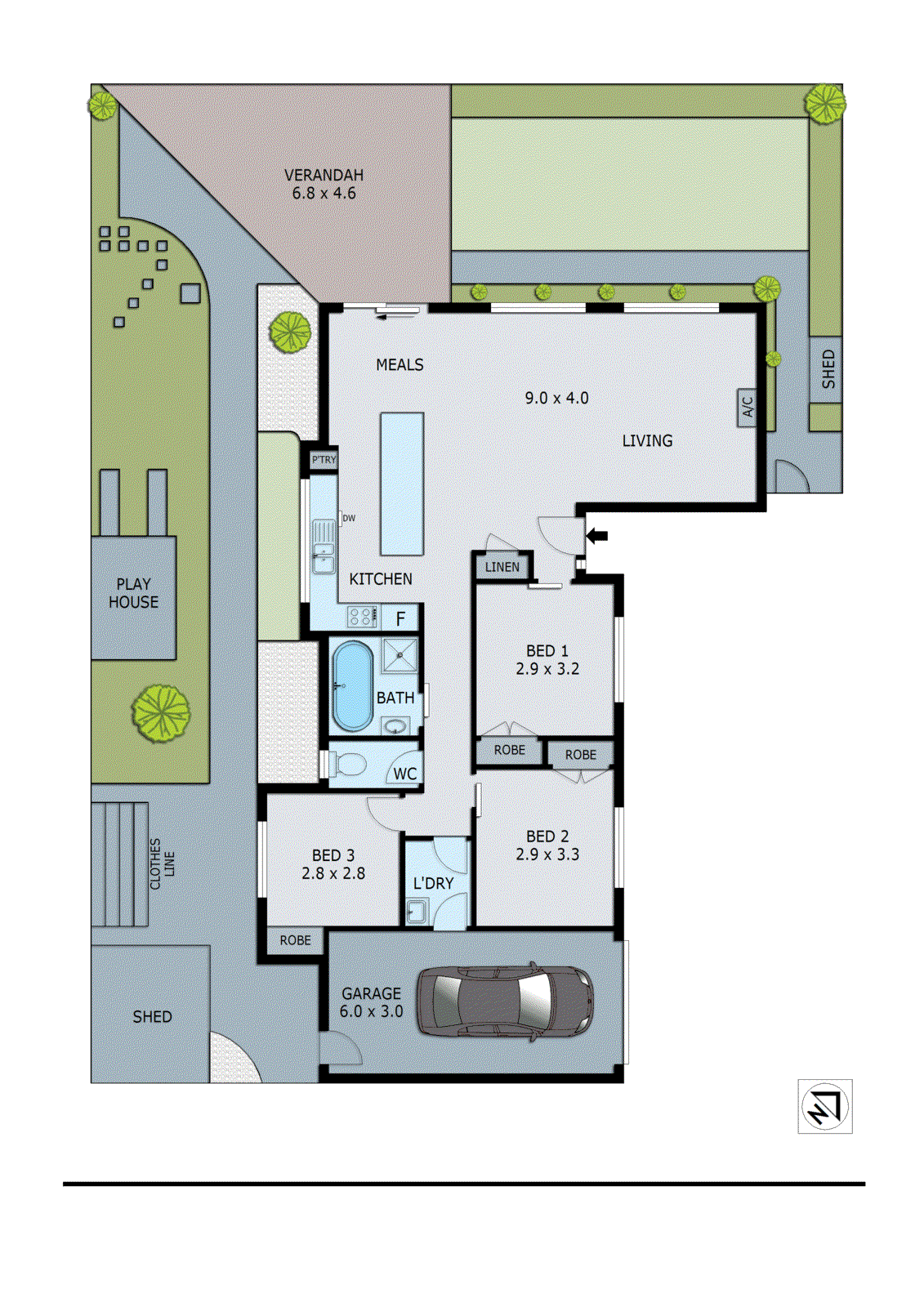 6/140-142 Wells Road, Aspendale Gardens VIC 3195 - Floorplan