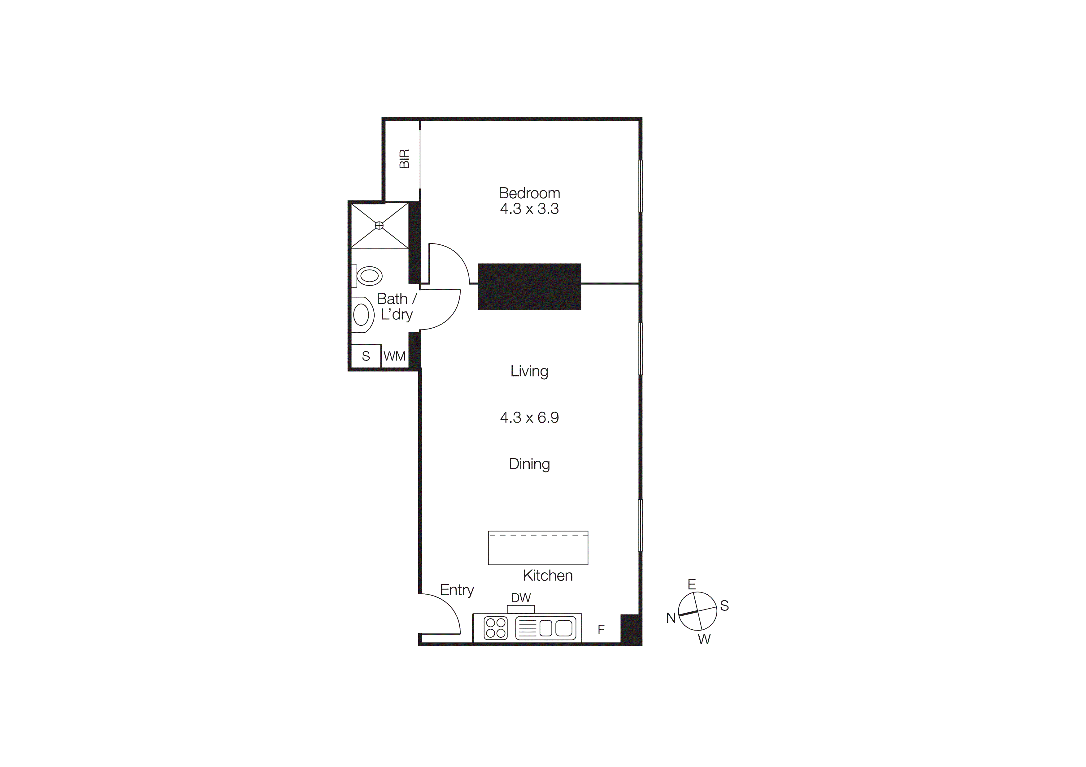 6/146 St Kilda Road, St Kilda VIC 3182 - Floorplan