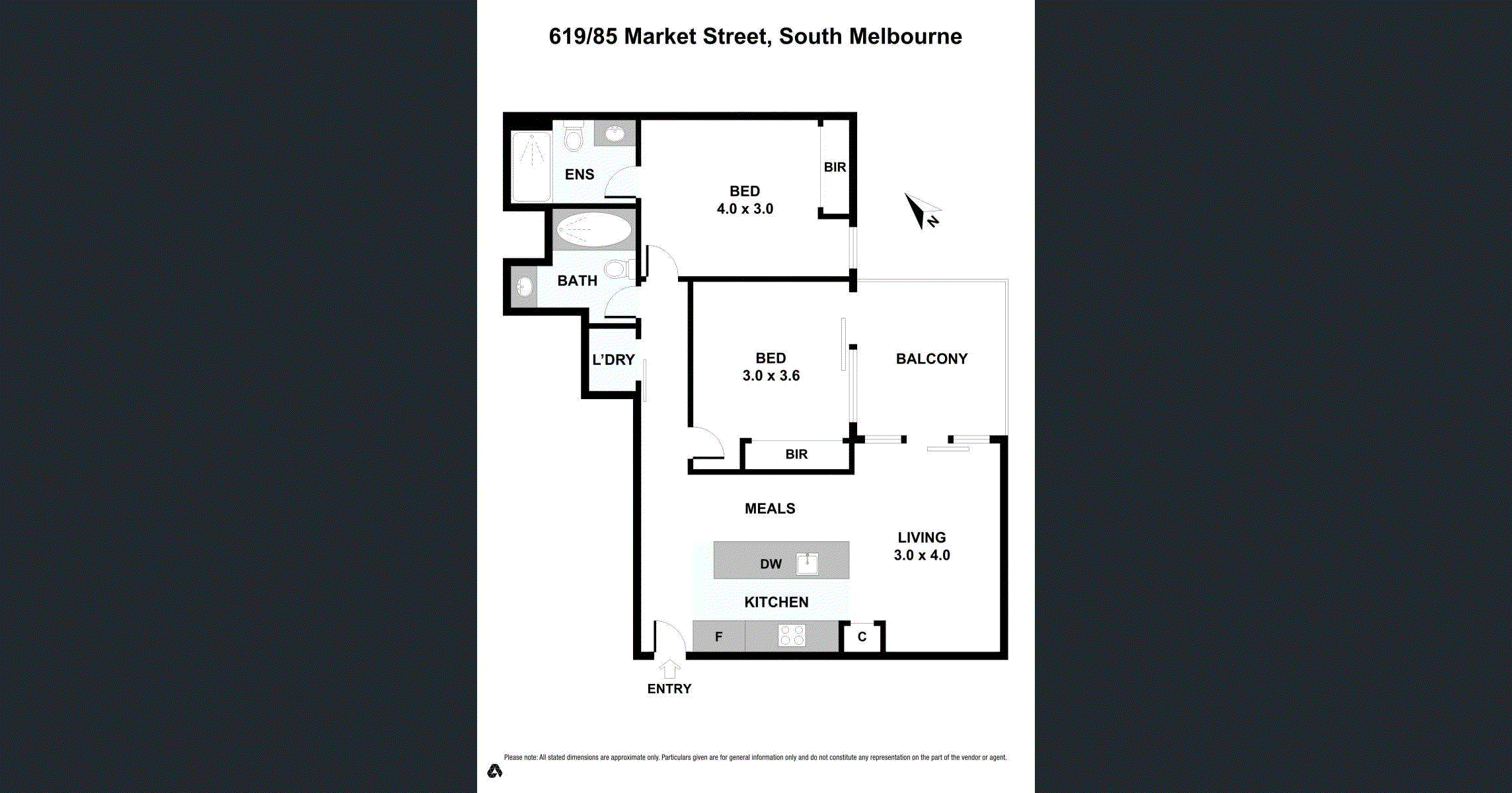 619/85-87 Market Street, SOUTH MELBOURNE VIC 3205 - Floorplan