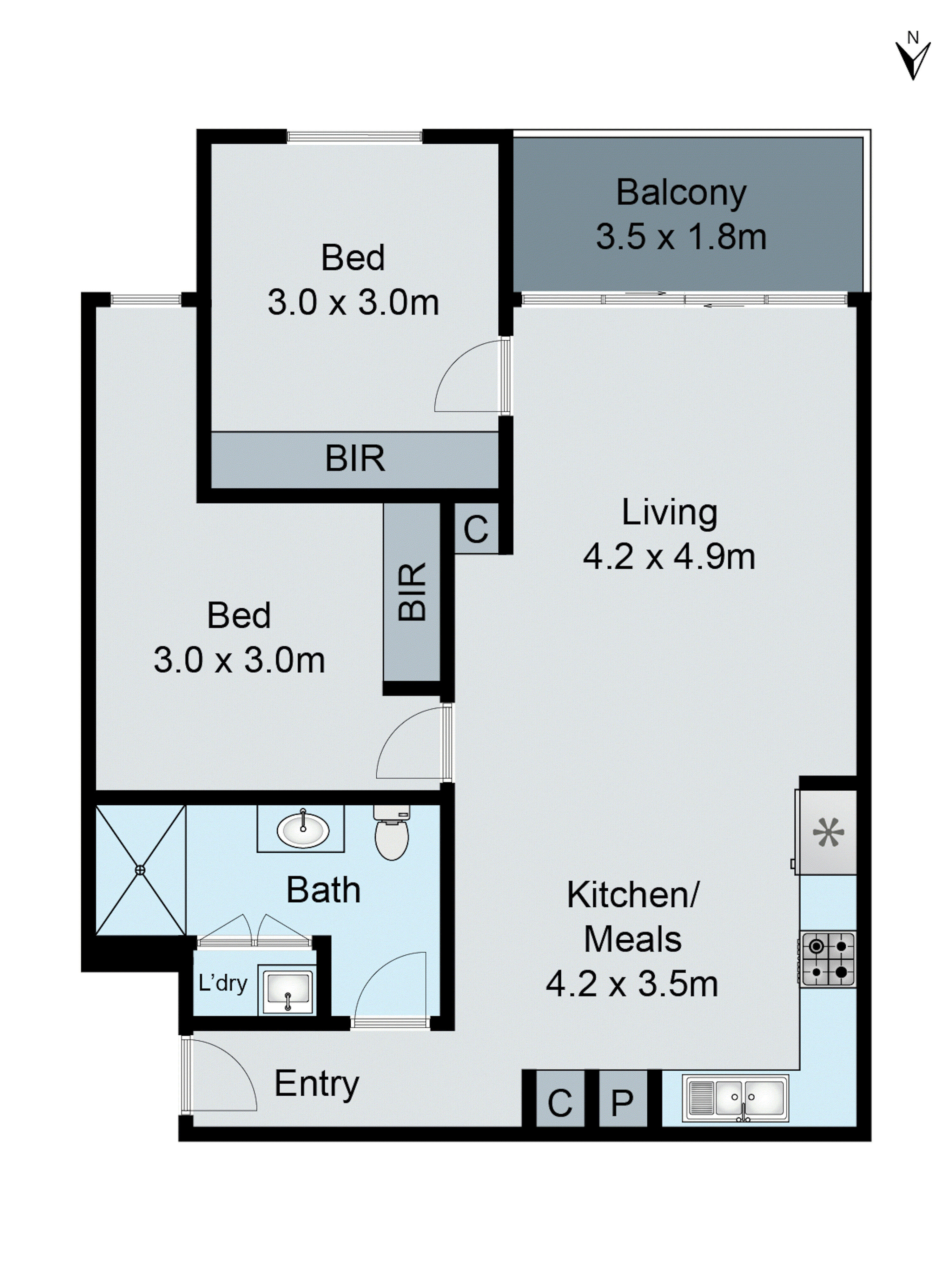 6/1B Victoria Street, Rippleside VIC 3215 - Floorplan