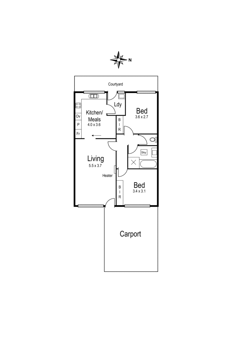 6/2 Fyans Street, YARRAVILLE VIC 3013 - Floorplan