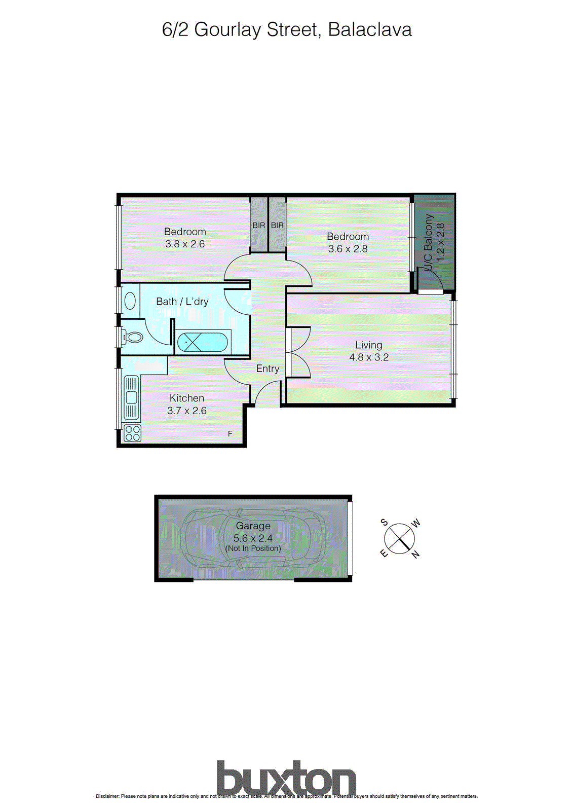 6/2 Gourlay Street, Balaclava VIC 3183 - Floorplan