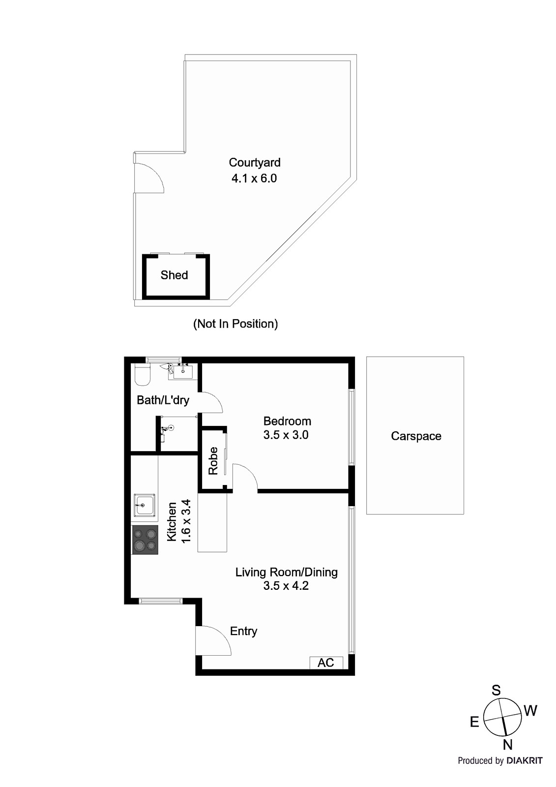 6/2 Marriott Street, St Kilda VIC 3182 - Floorplan