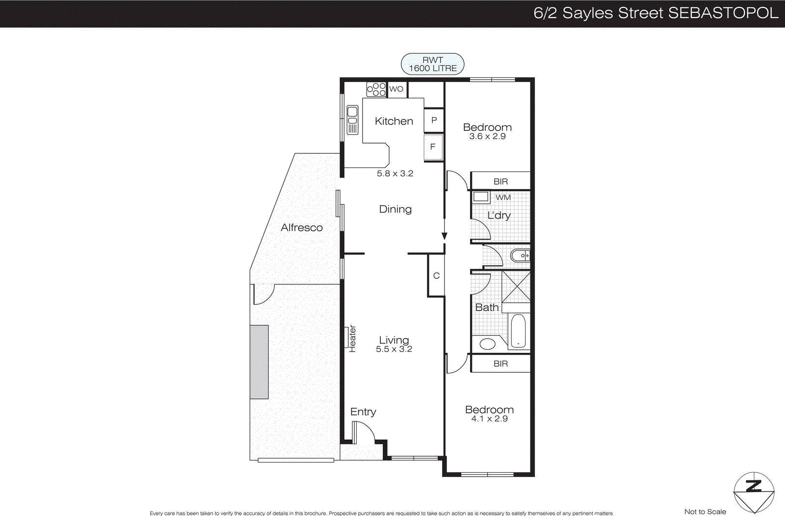 6/2 Sayle Street, Sebastopol VIC 3356 - Floorplan